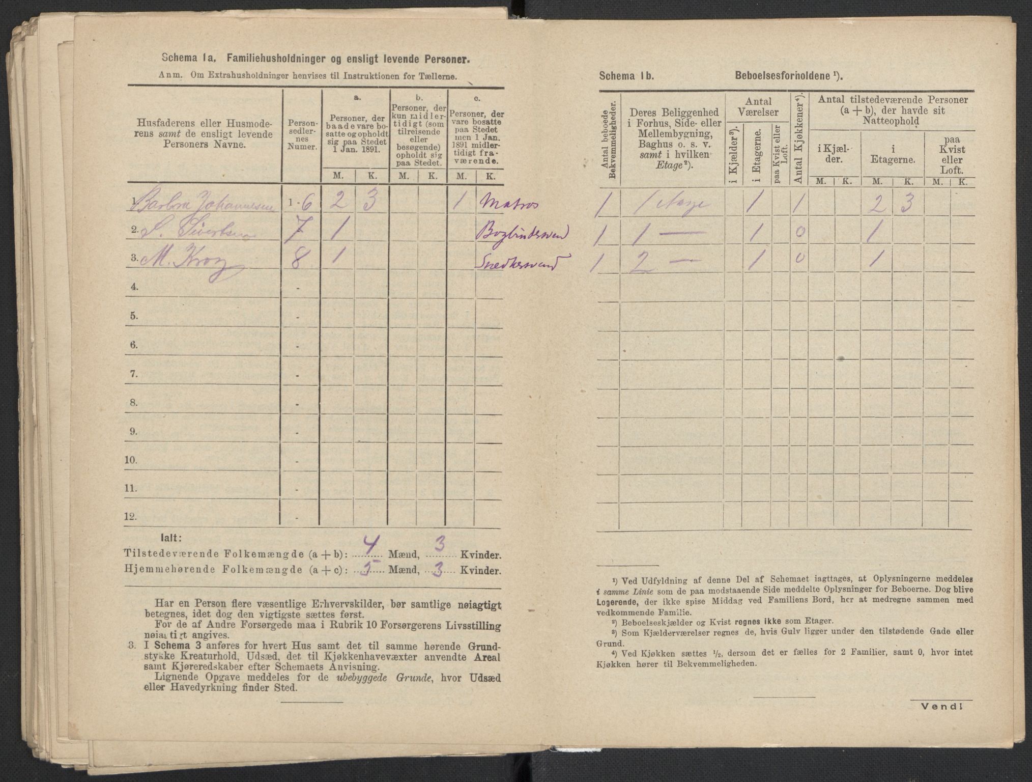 RA, 1891 Census for 1301 Bergen, 1891, p. 4818