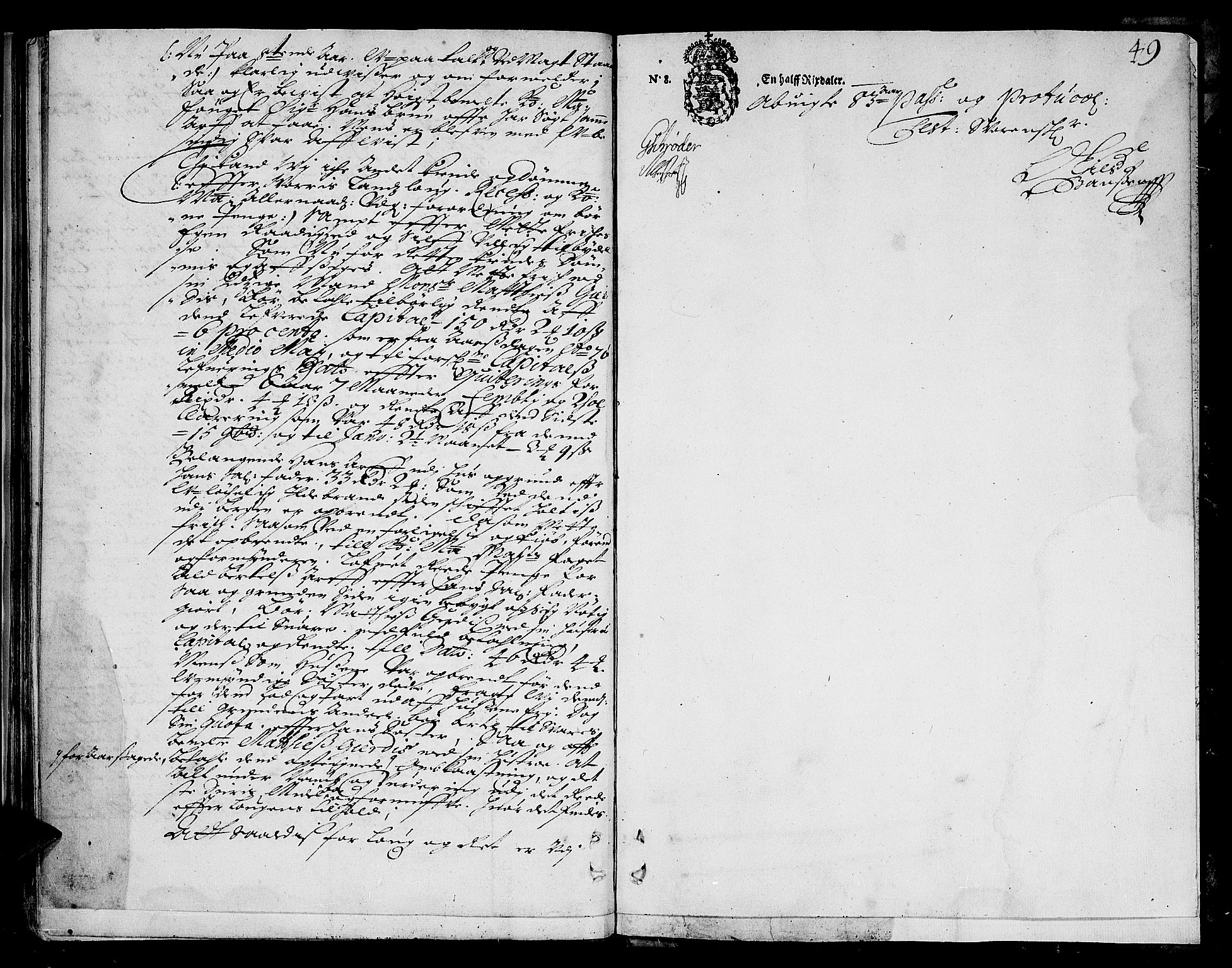 Ytre Sogn tingrett, AV/SAB-A-2601/1/F/Fa/L0017: Tingbok (justisprotokoll), 1682-1683, p. 48b-49a