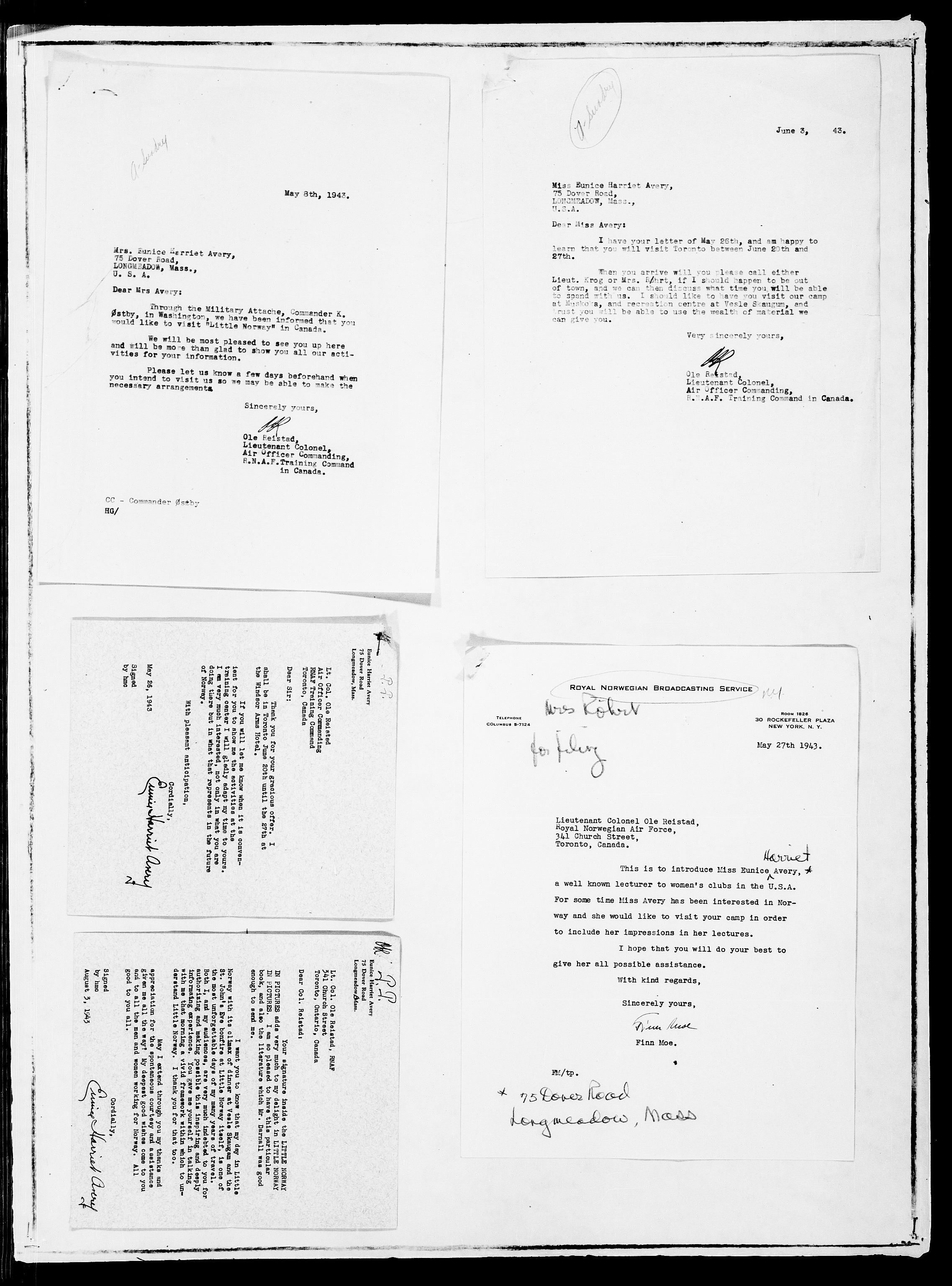 Forsvaret, Flyvåpnenes treningsleir 1940-1945, AV/RA-RAFA-3974/V/L0001: General File., 1940-1945, p. 17