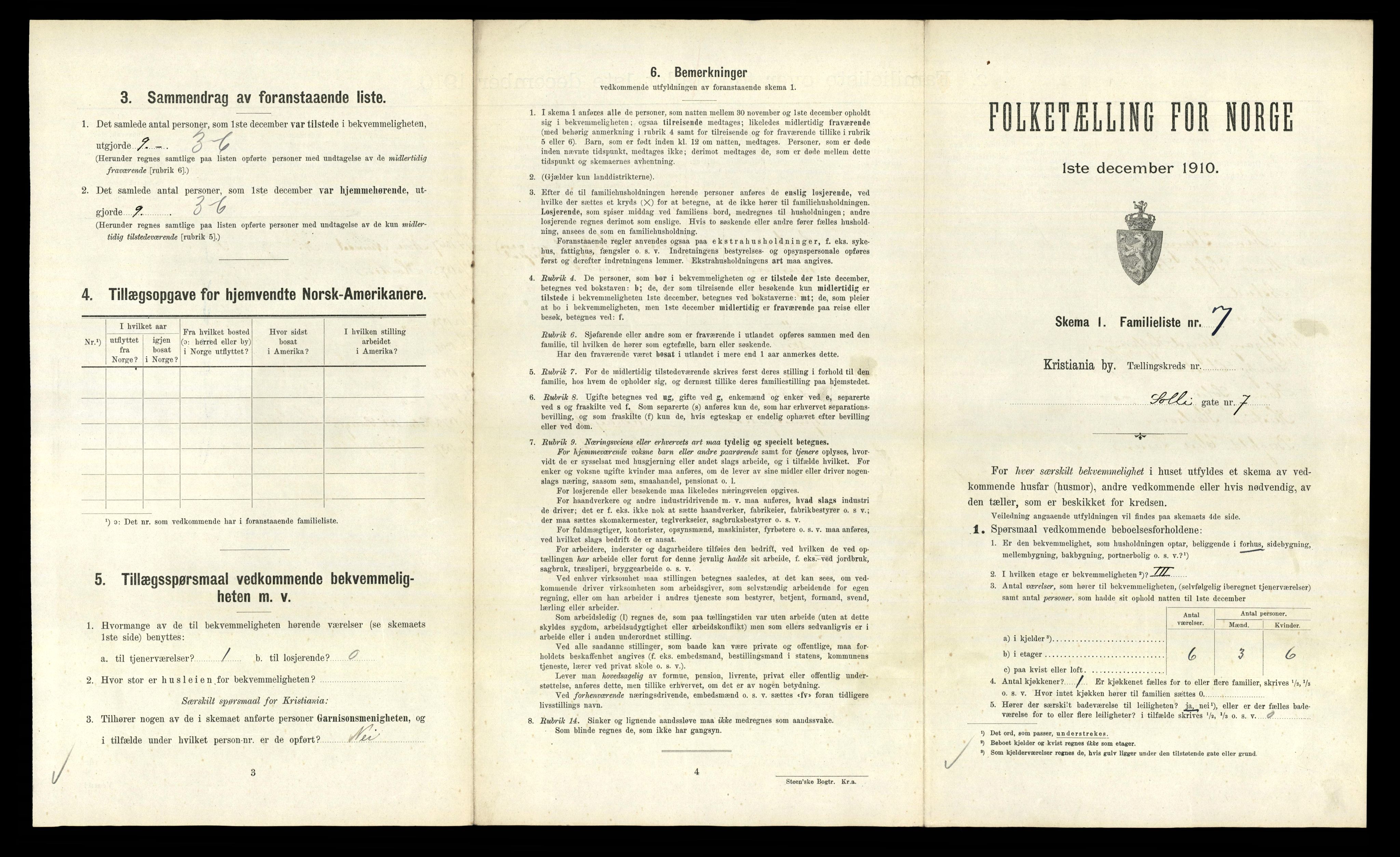 RA, 1910 census for Kristiania, 1910, p. 95167