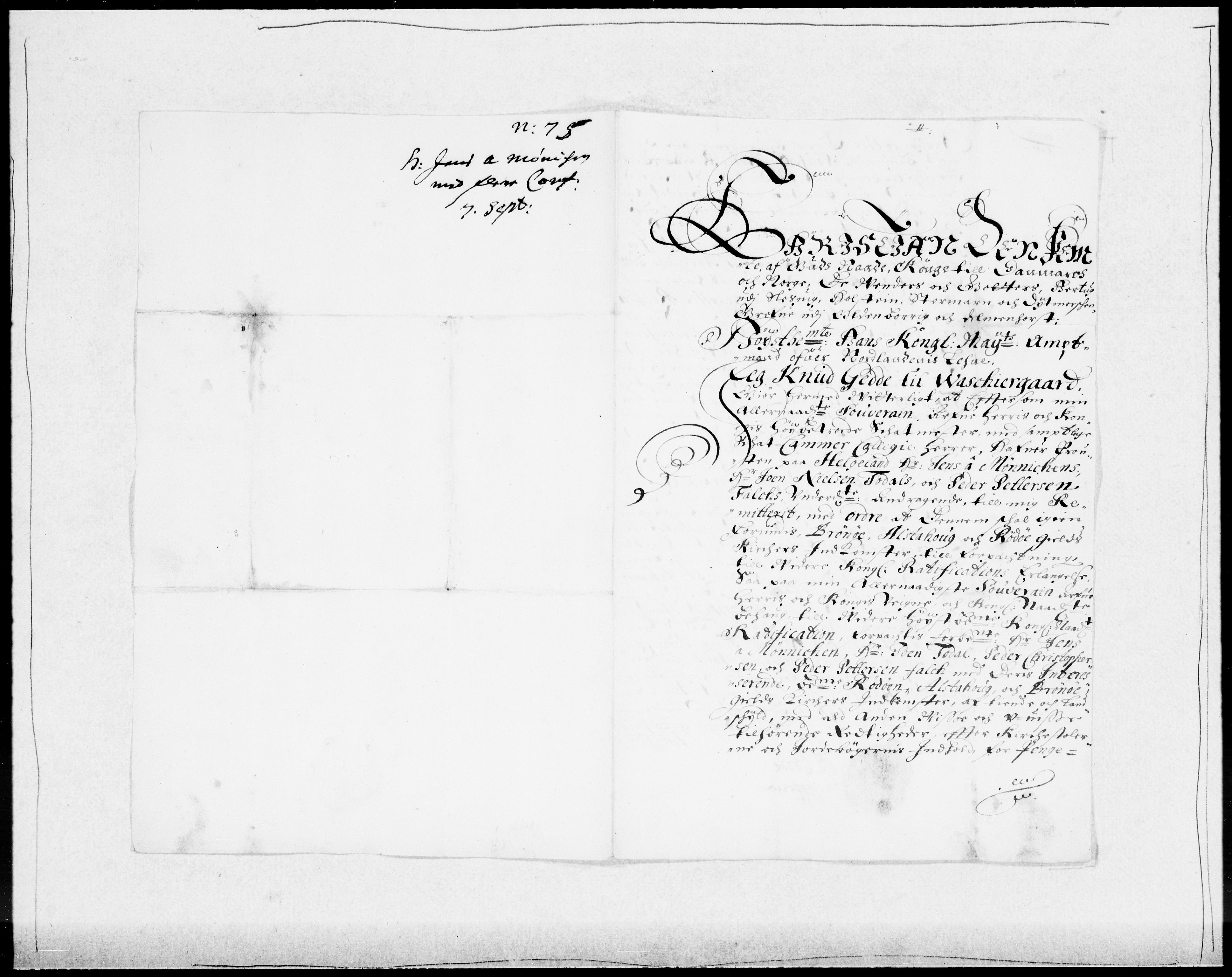 Danske Kanselli 1572-1799, AV/RA-EA-3023/F/Fc/Fcc/Fcca/L0032: Norske innlegg 1572-1799, 1674-1680, p. 254