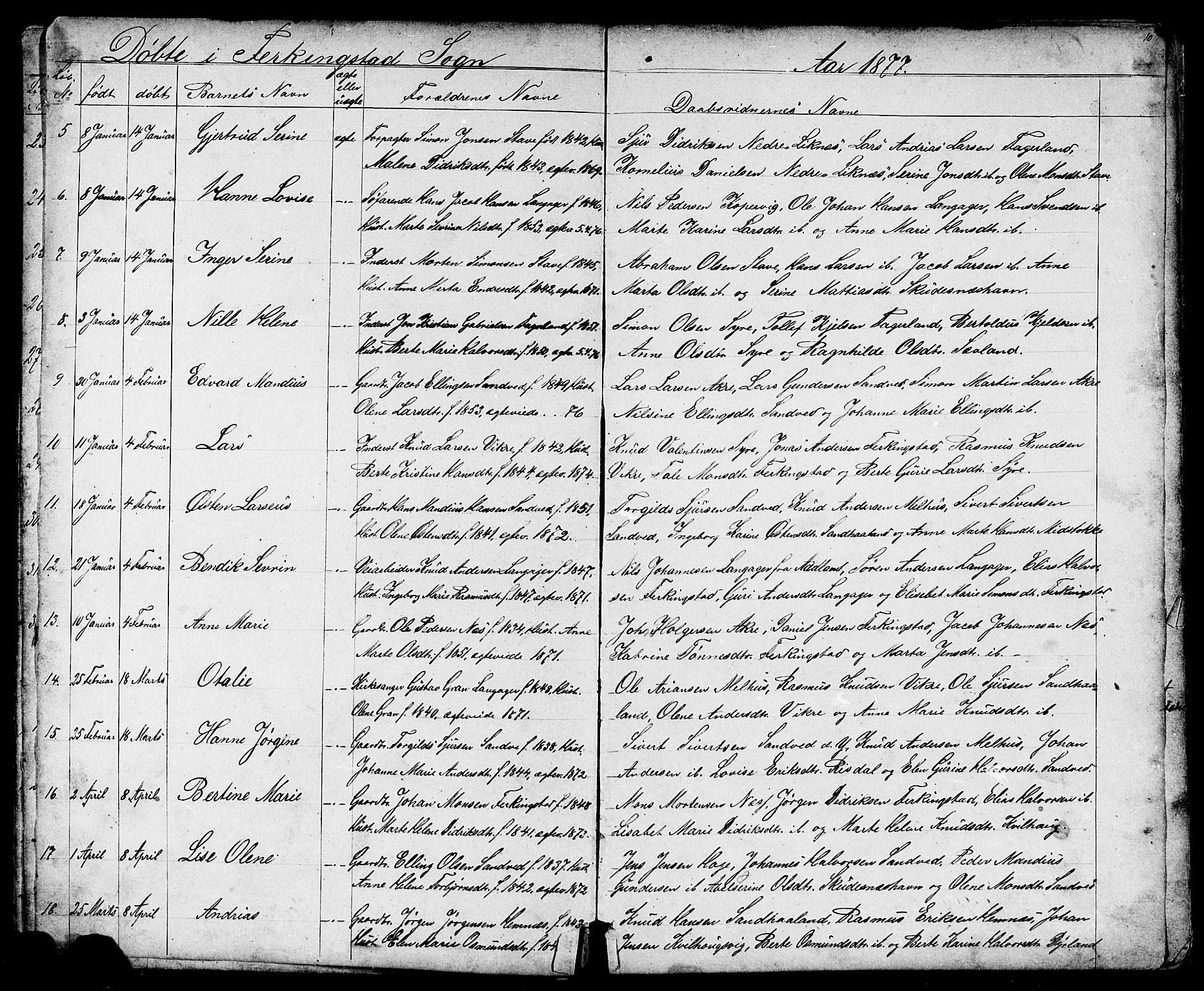 Skudenes sokneprestkontor, AV/SAST-A -101849/H/Ha/Hab/L0006: Parish register (copy) no. B 6, 1874-1908, p. 10