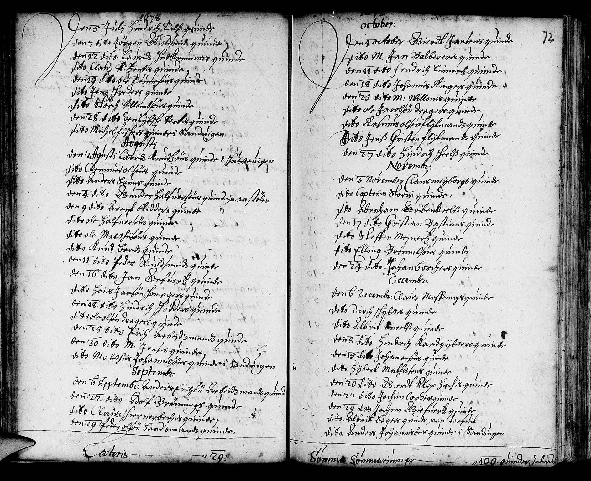 Korskirken sokneprestembete, SAB/A-76101/H/Haa/L0001: Parish register (official) no. A 1, 1674-1688, p. 72