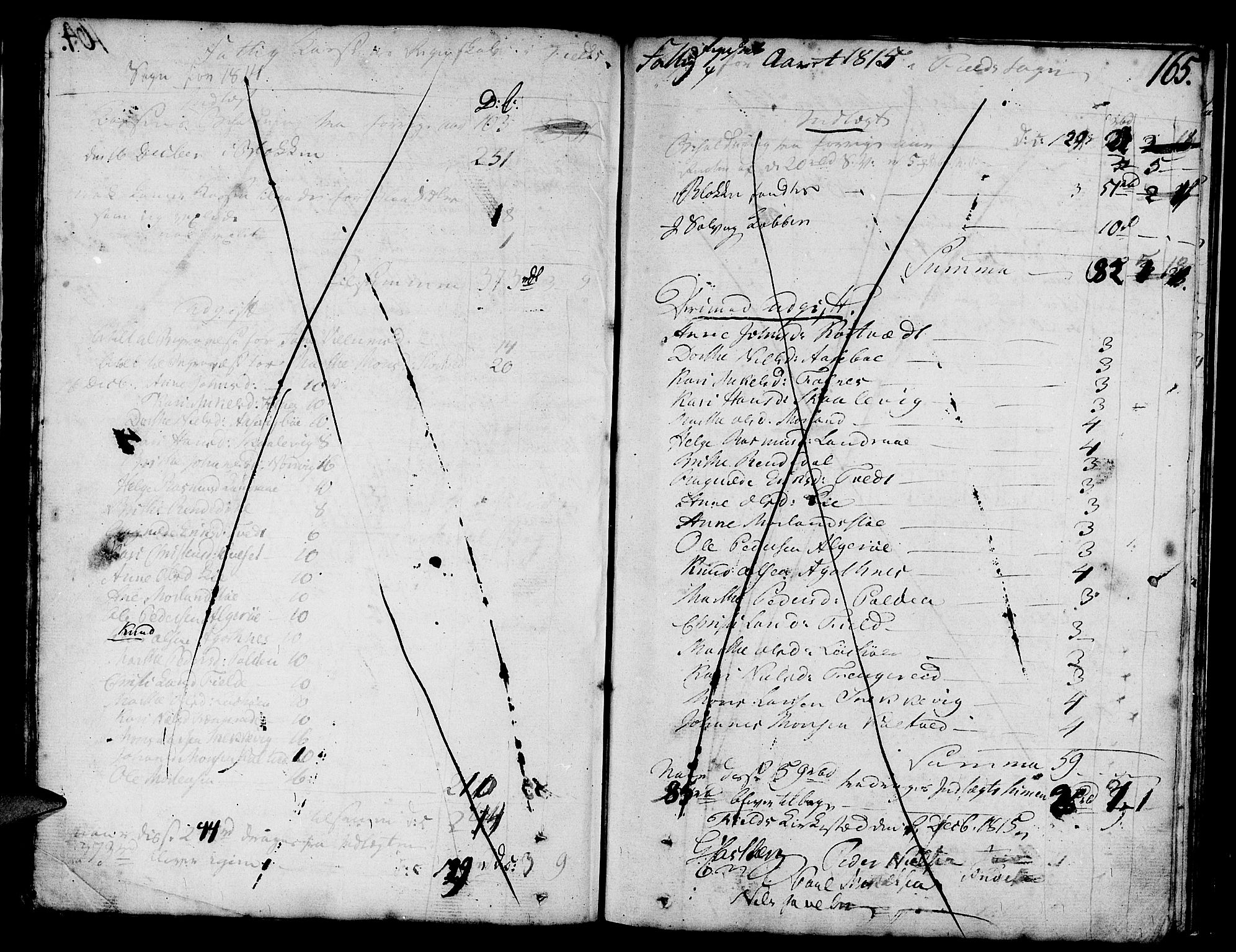 Askøy Sokneprestembete, SAB/A-74101/H/Ha/Haa/Haaa/L0002: Parish register (official) no. A 2, 1801-1818, p. 165