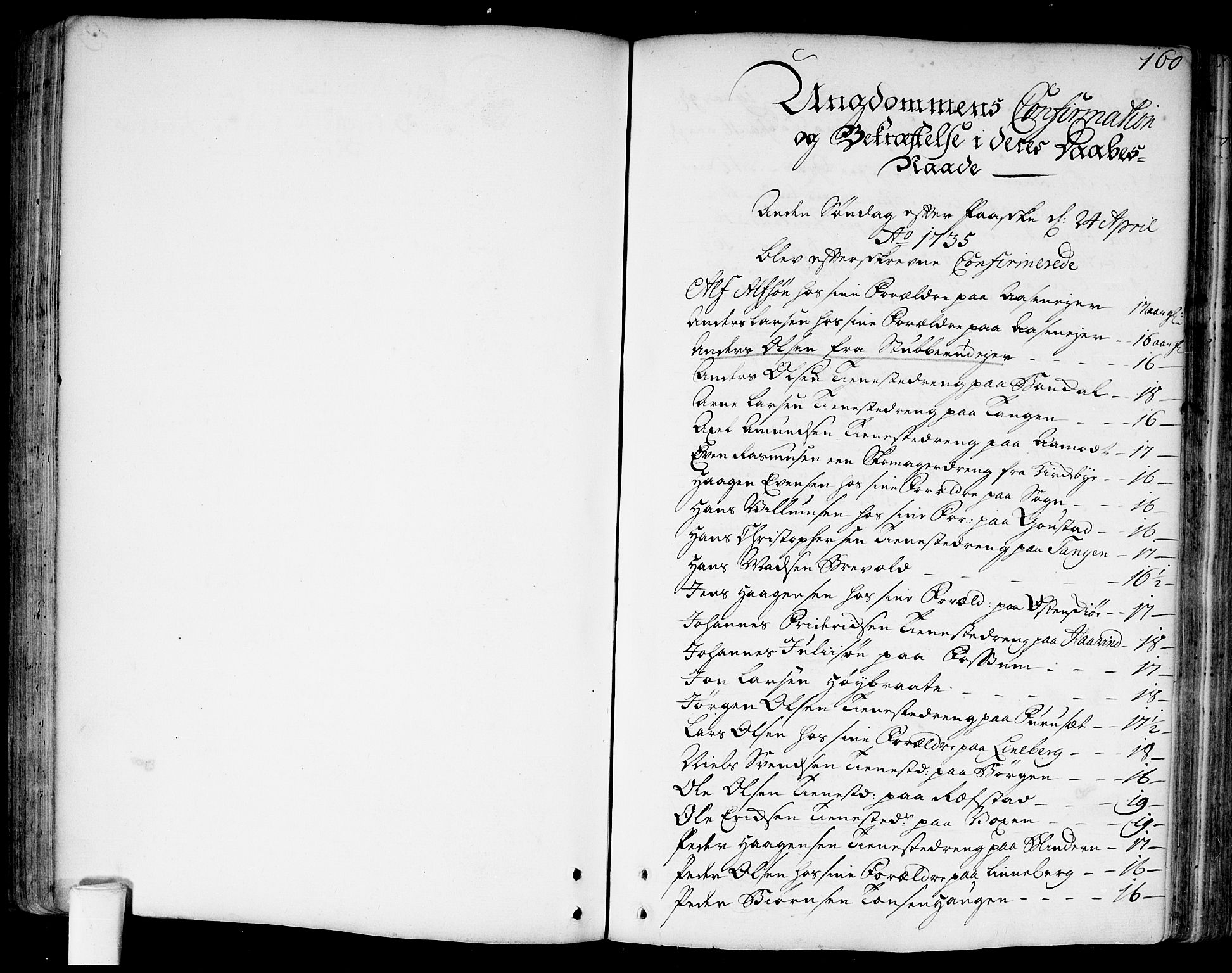 Aker prestekontor kirkebøker, SAO/A-10861/F/L0007: Parish register (official) no. 7, 1734-1748, p. 160
