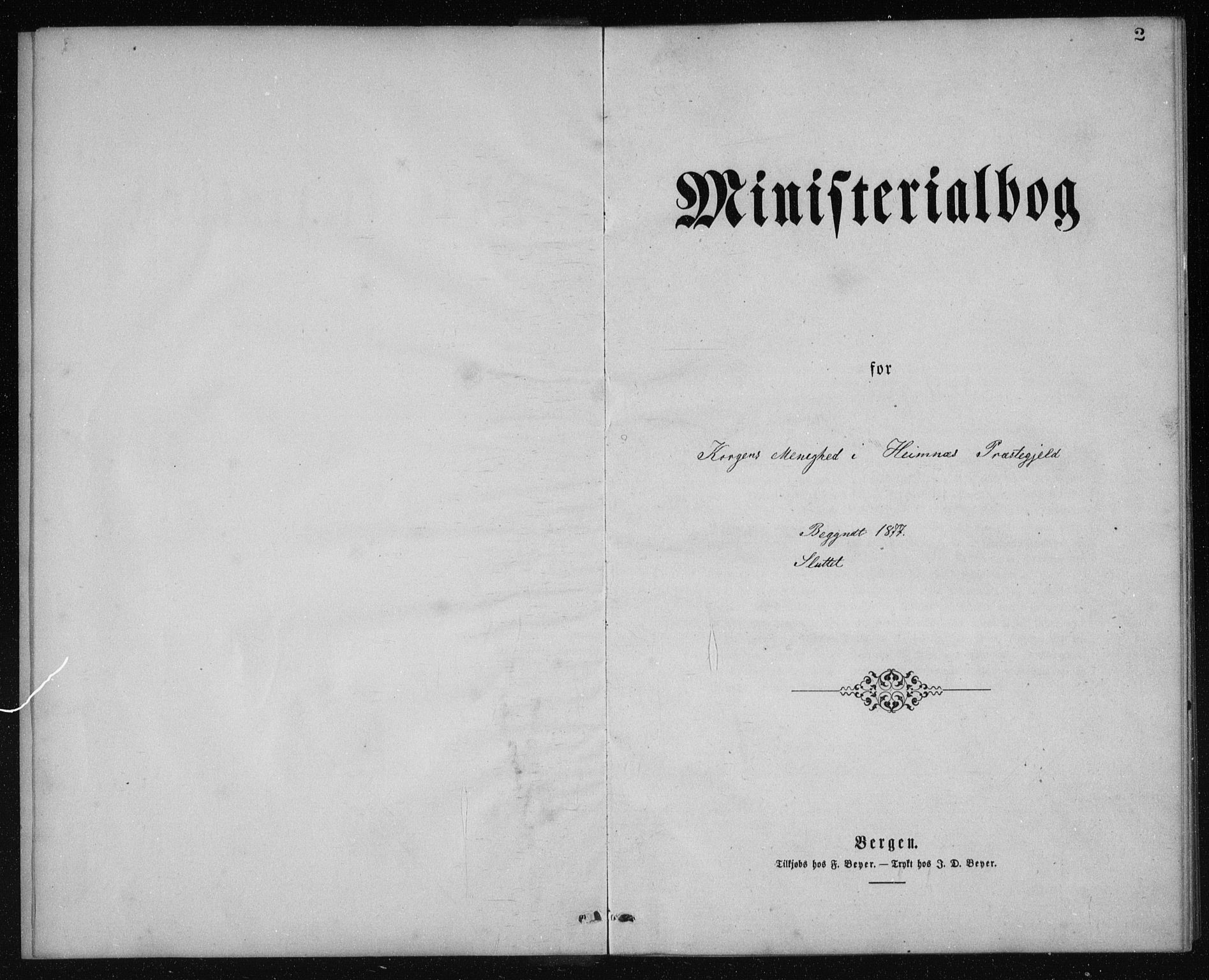 Ministerialprotokoller, klokkerbøker og fødselsregistre - Nordland, AV/SAT-A-1459/826/L0381: Parish register (copy) no. 826C01, 1877-1886, p. 2