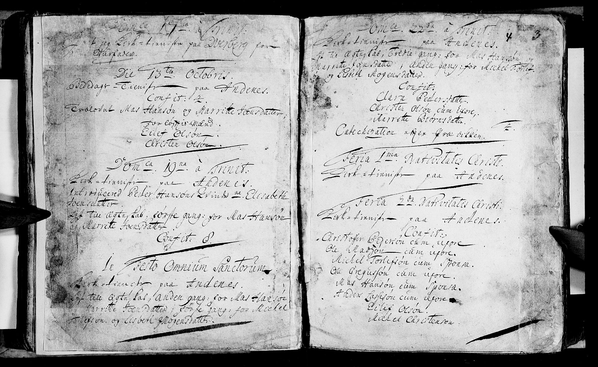 Ministerialprotokoller, klokkerbøker og fødselsregistre - Nordland, AV/SAT-A-1459/897/L1392: Parish register (official) no. 897A01 /2, 1708-1717, p. 3