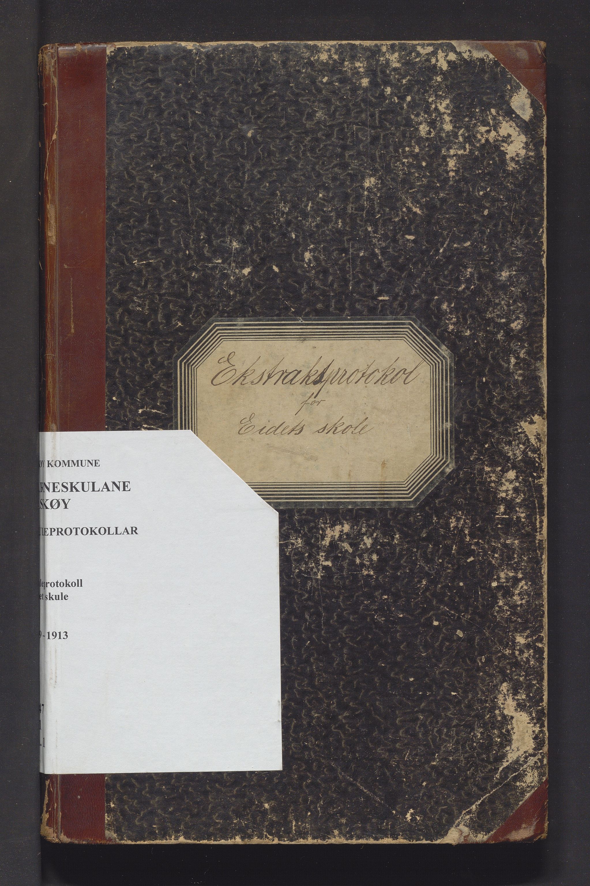 Askøy kommune. Barneskulane, IKAH/1247-231/F/Fh/L0001: Skuleprotokoll for Eide og Treet skule, 1899-1913