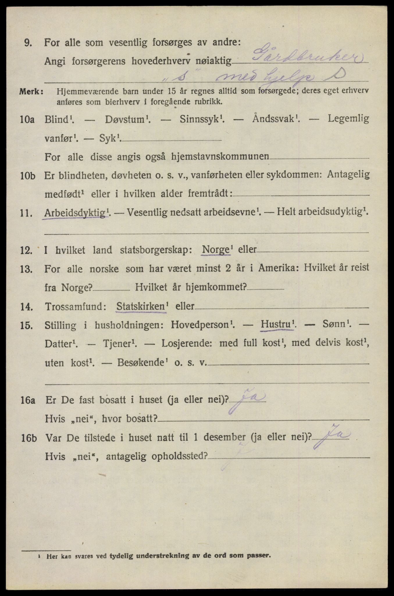 SAO, 1920 census for Høland, 1920, p. 10016