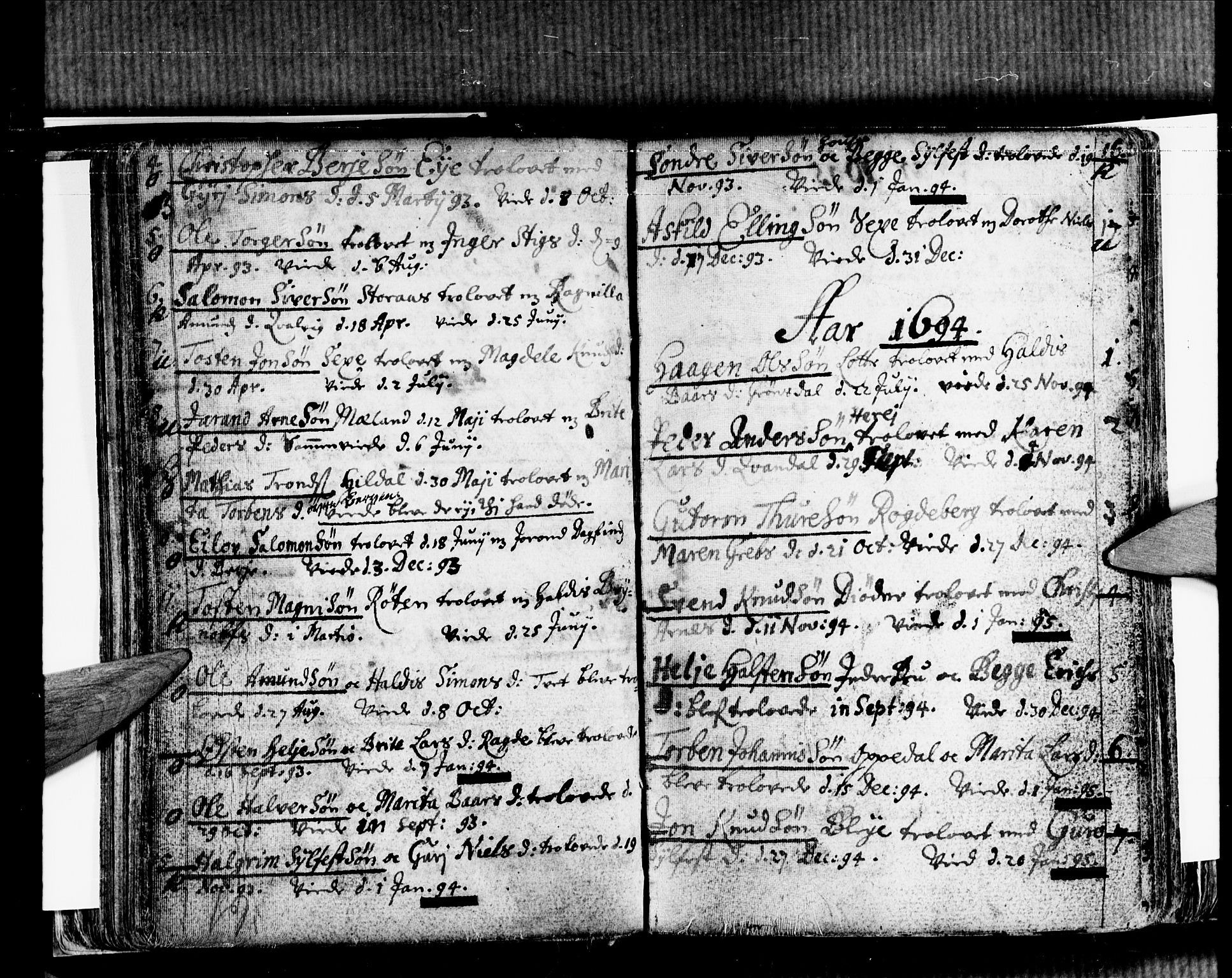 Ullensvang sokneprestembete, SAB/A-78701/H/Haa: Parish register (official) no. A 2, 1669-1732