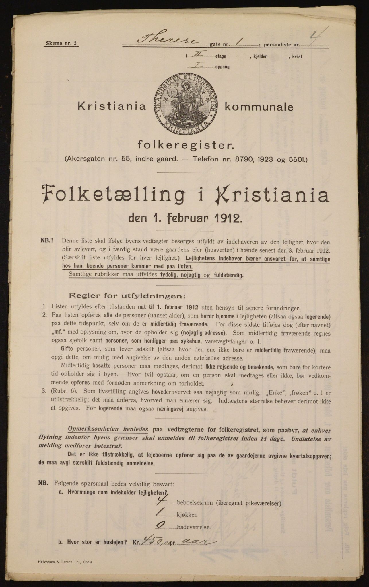 OBA, Municipal Census 1912 for Kristiania, 1912, p. 107746
