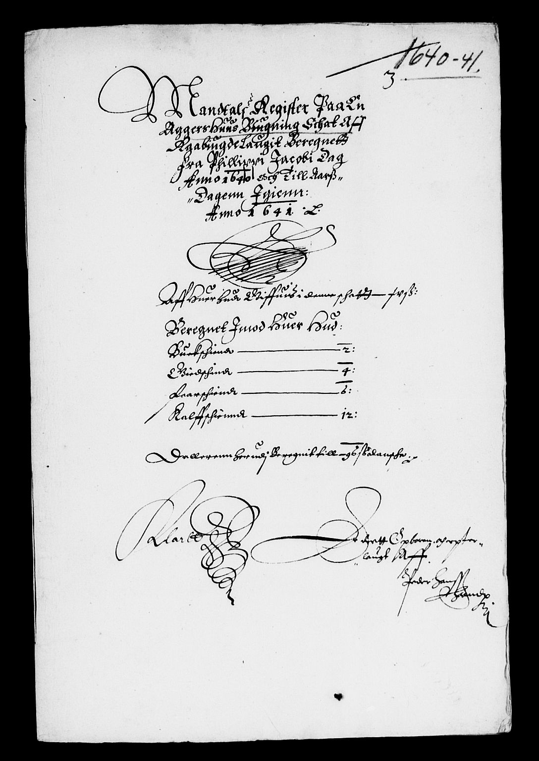 Rentekammeret inntil 1814, Reviderte regnskaper, Lensregnskaper, AV/RA-EA-5023/R/Rb/Rbq/L0030: Nedenes len. Mandals len. Råbyggelag., 1640-1642