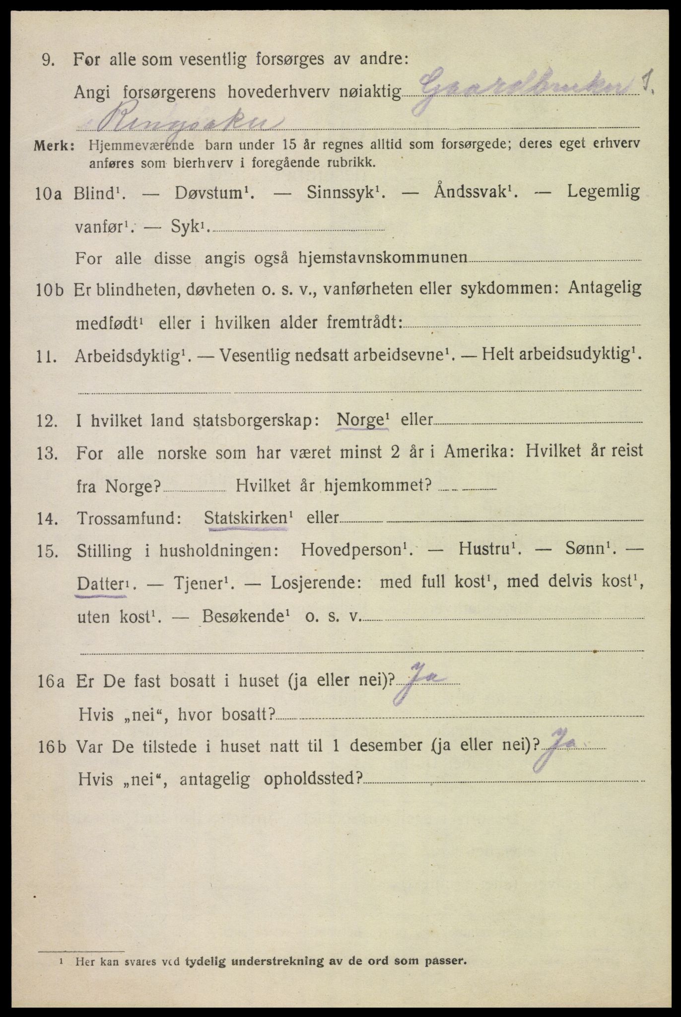 SAH, 1920 census for Ringsaker, 1920, p. 28605