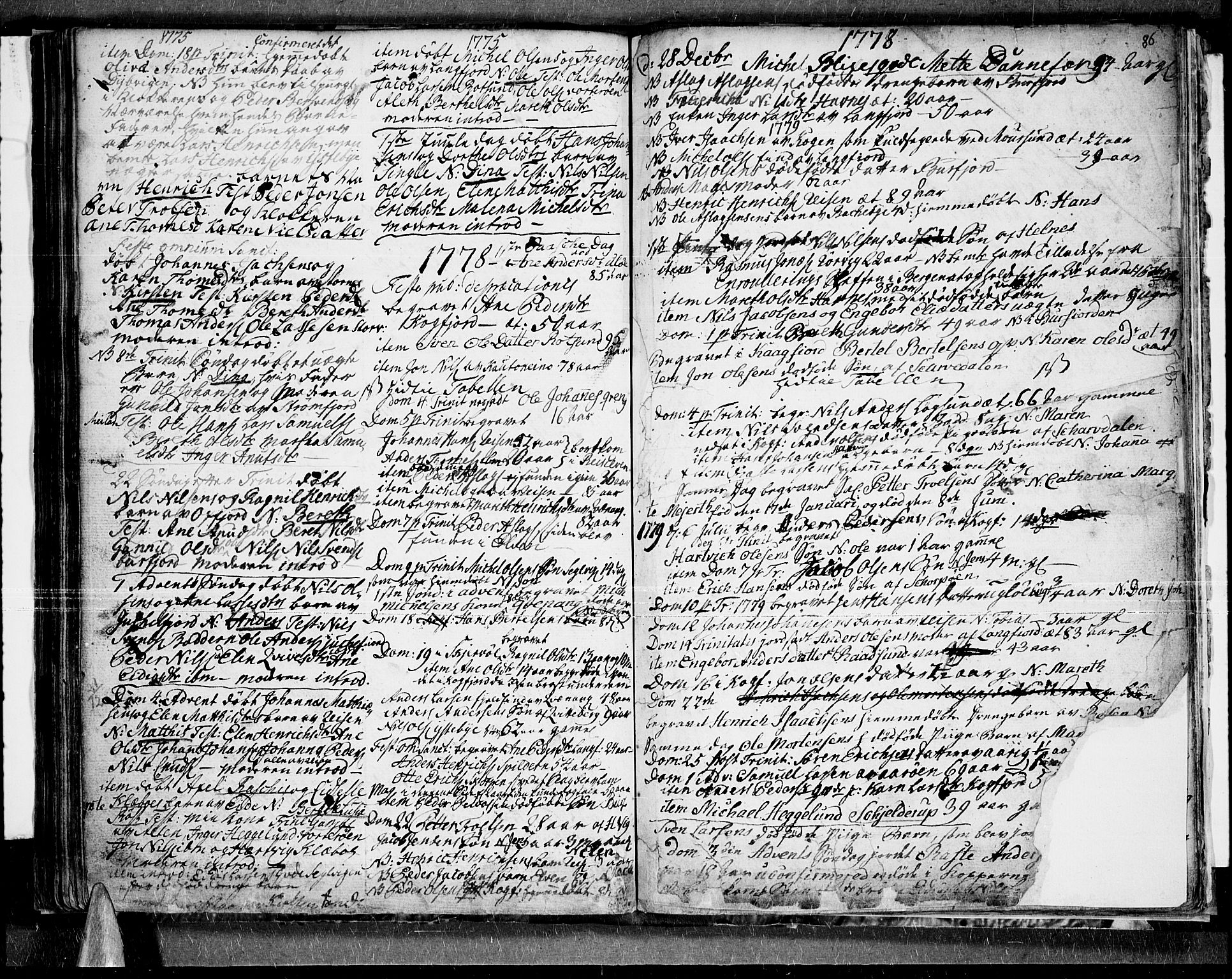 Skjervøy sokneprestkontor, SATØ/S-1300/H/Ha/Haa/L0001kirke: Parish register (official) no. 1, 1748-1780, p. 86