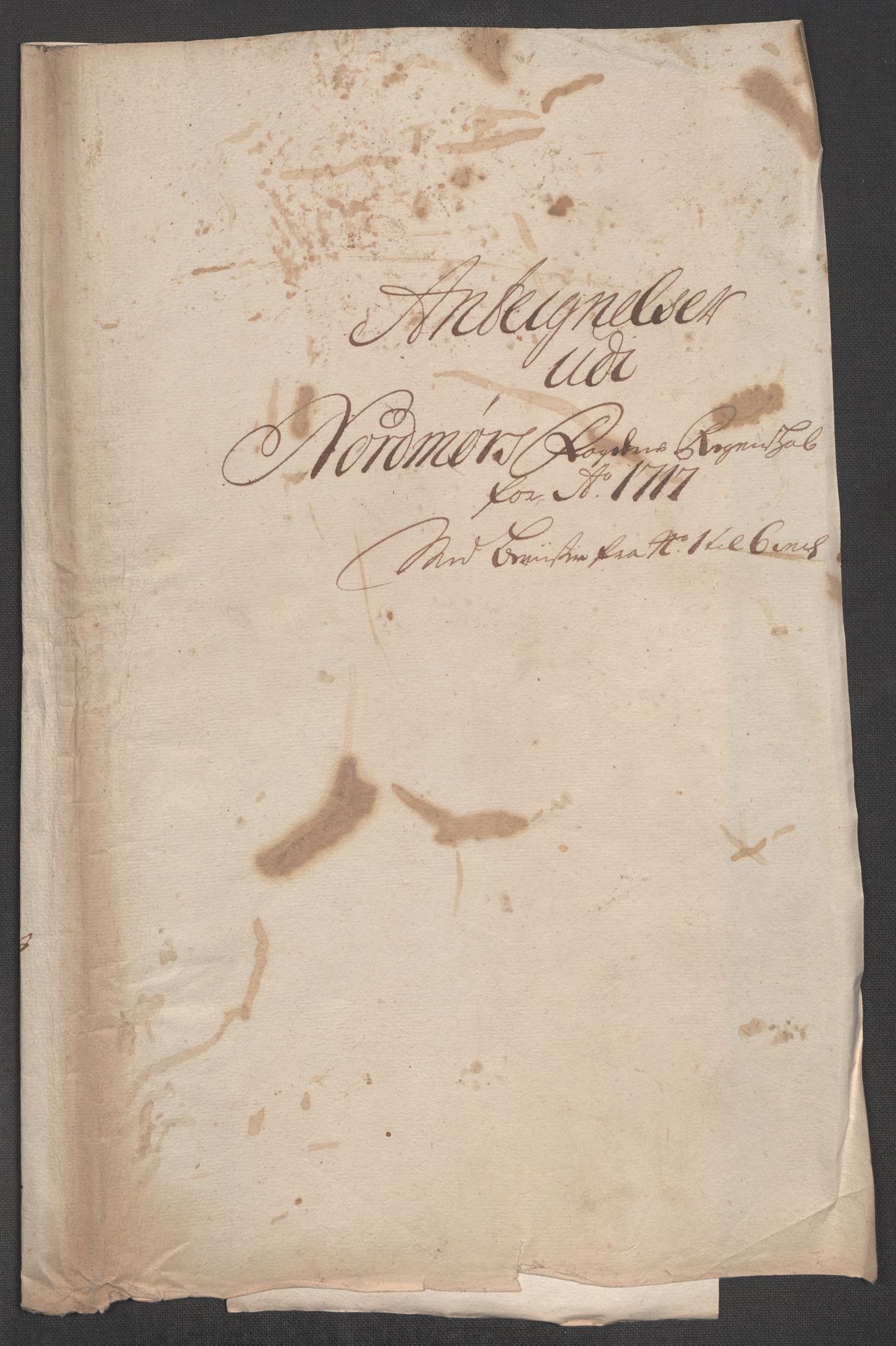 Rentekammeret inntil 1814, Reviderte regnskaper, Fogderegnskap, RA/EA-4092/R56/L3750: Fogderegnskap Nordmøre, 1717, p. 294