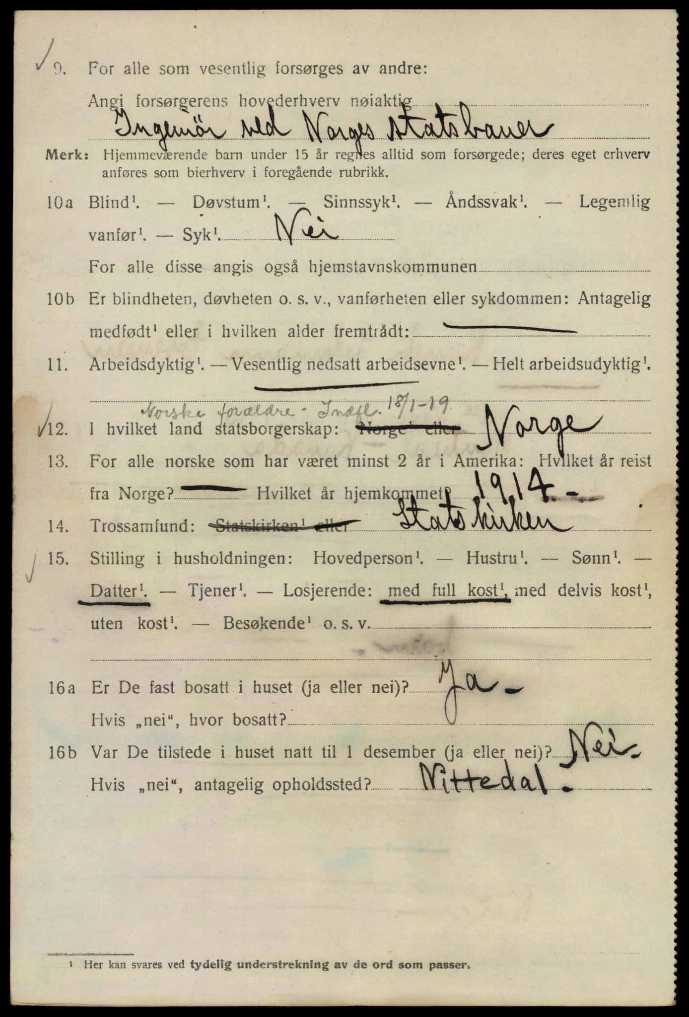 SAO, 1920 census for Kristiania, 1920, p. 140884