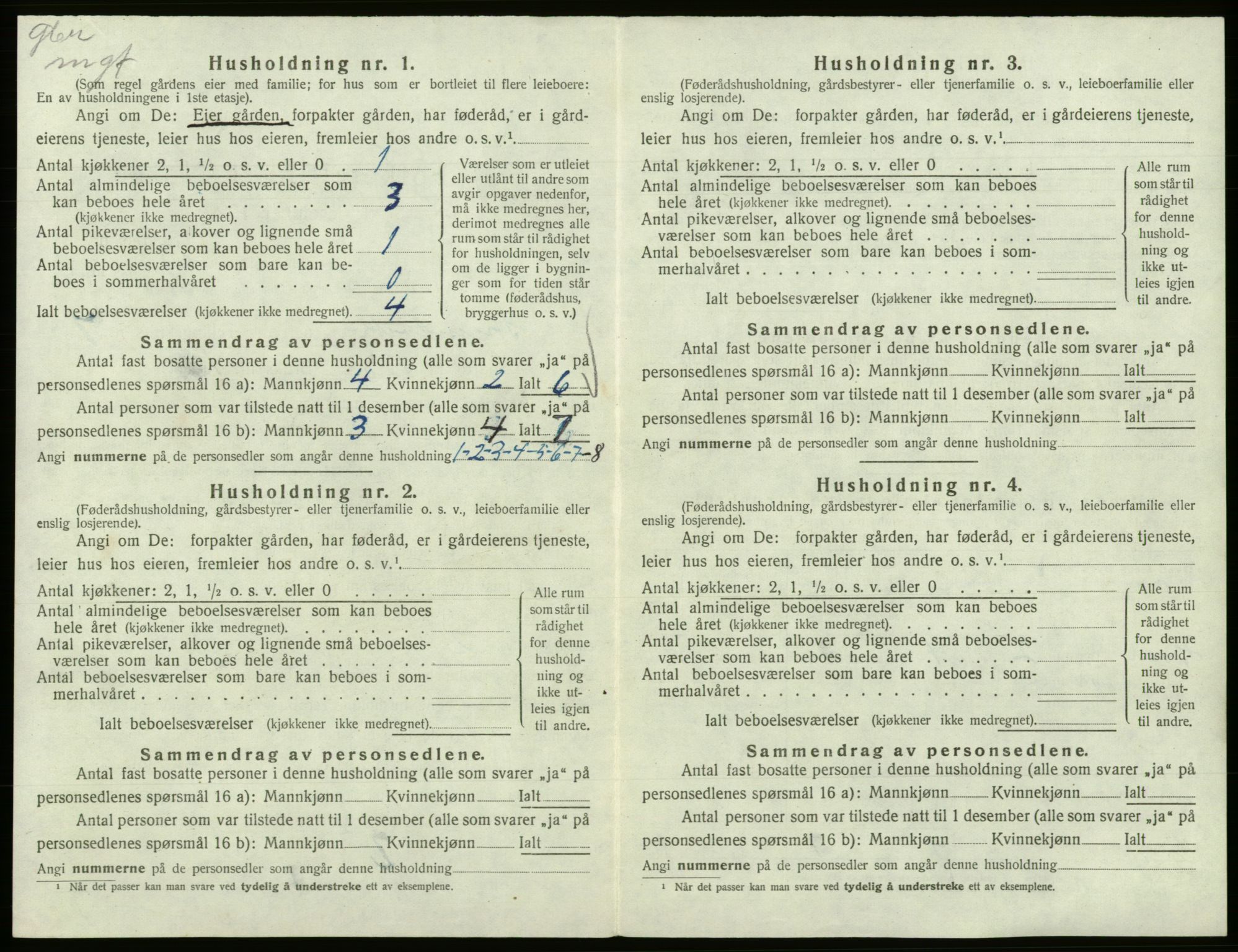 SAB, 1920 census for Strandvik, 1920, p. 739