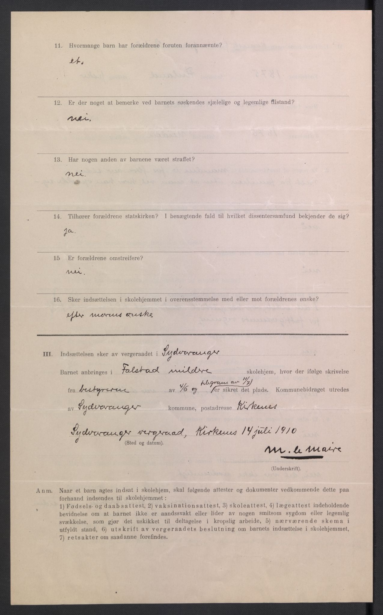 Falstad skolehjem, RA/S-1676/E/Eb/L0010: Elevmapper løpenr. 210-239, 1910-1917, p. 187