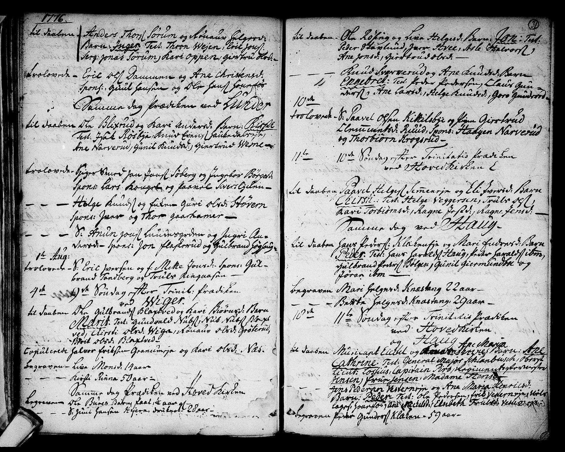 Norderhov kirkebøker, SAKO/A-237/F/Fa/L0005: Parish register (official) no. 5, 1775-1789, p. 31