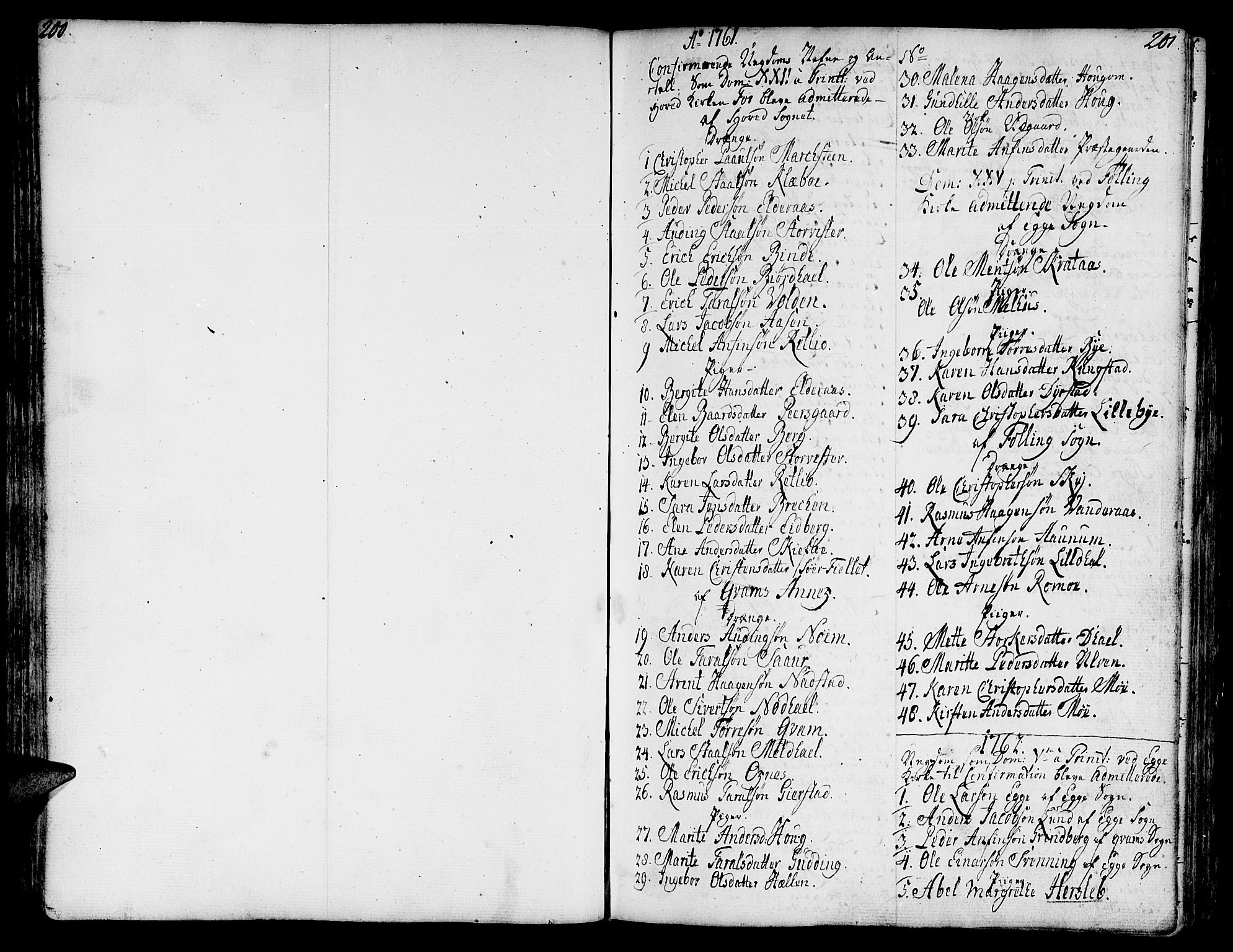 Ministerialprotokoller, klokkerbøker og fødselsregistre - Nord-Trøndelag, SAT/A-1458/746/L0440: Parish register (official) no. 746A02, 1760-1815, p. 200-201