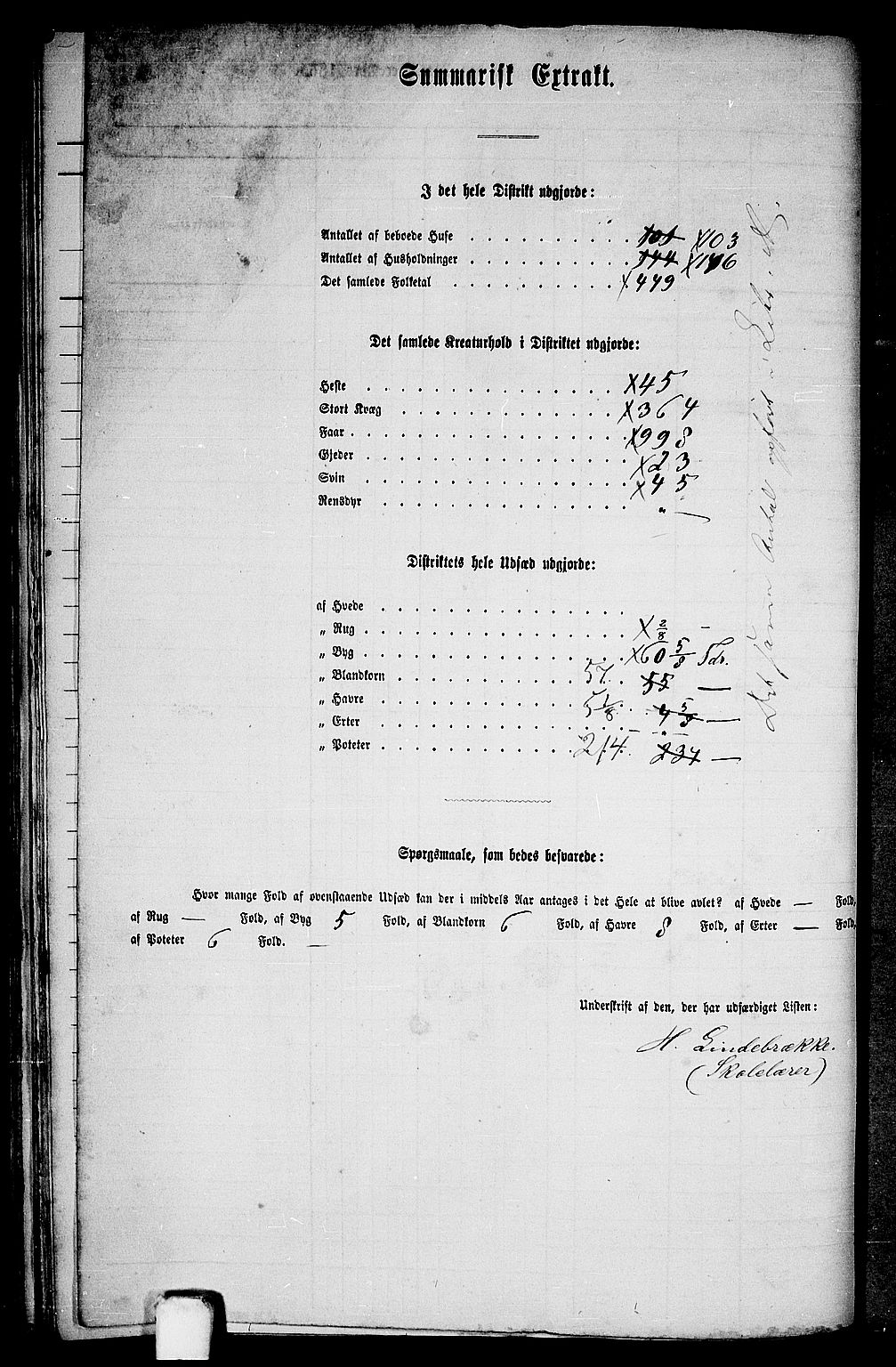 RA, 1865 census for Ulvik, 1865, p. 106