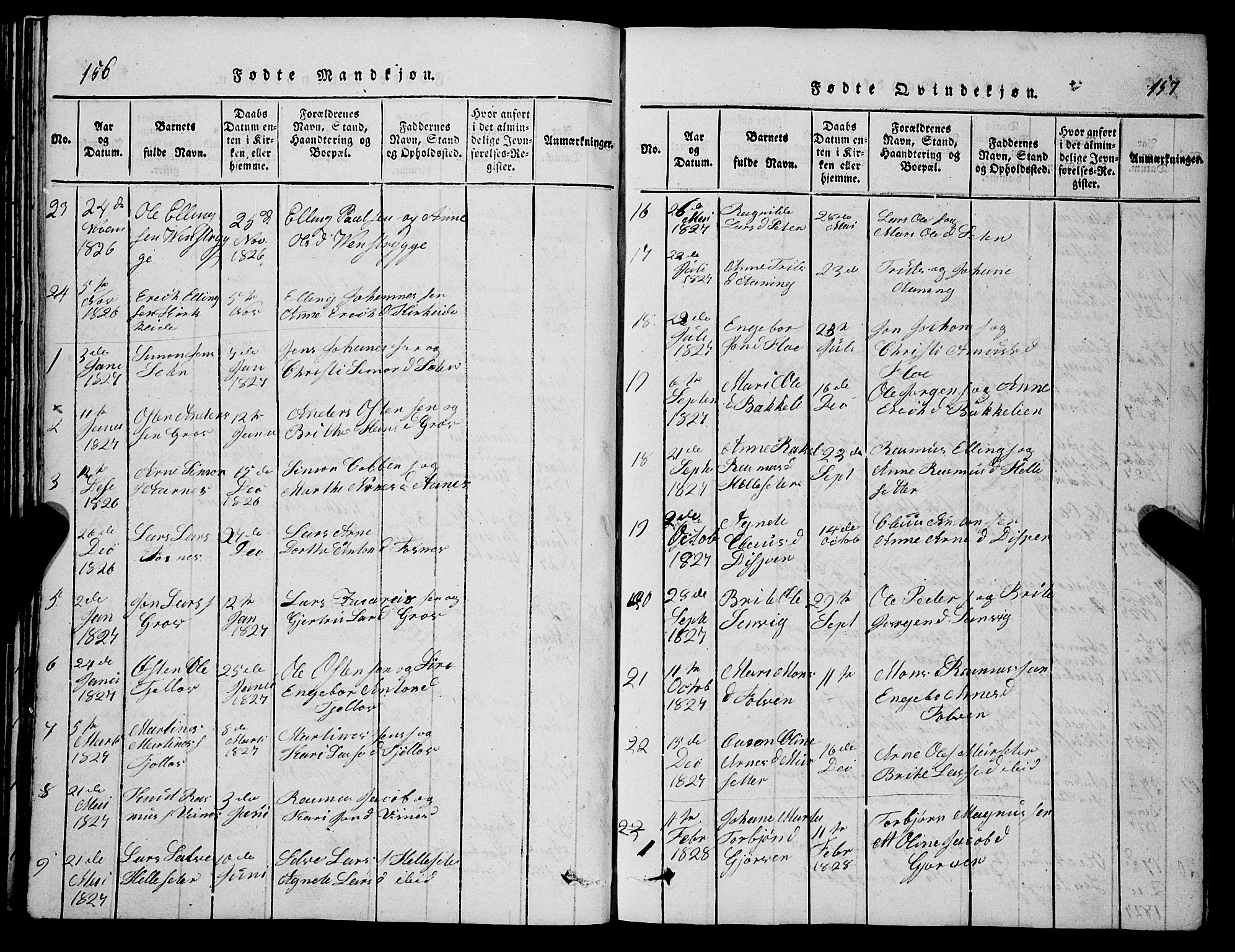 Stryn Sokneprestembete, SAB/A-82501: Parish register (copy) no. C 1, 1801-1845, p. 156-157