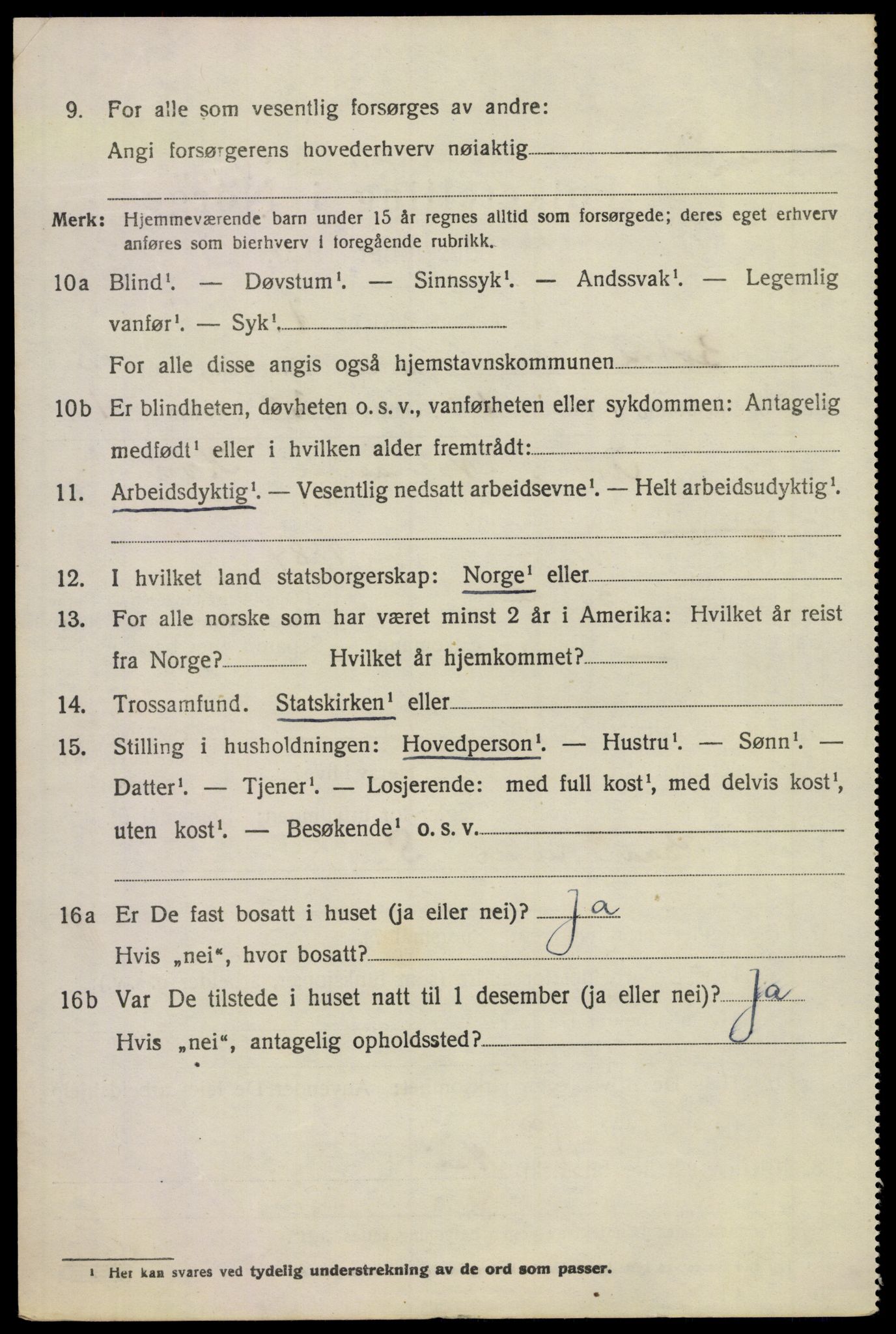 SAKO, 1920 census for Botne, 1920, p. 3074