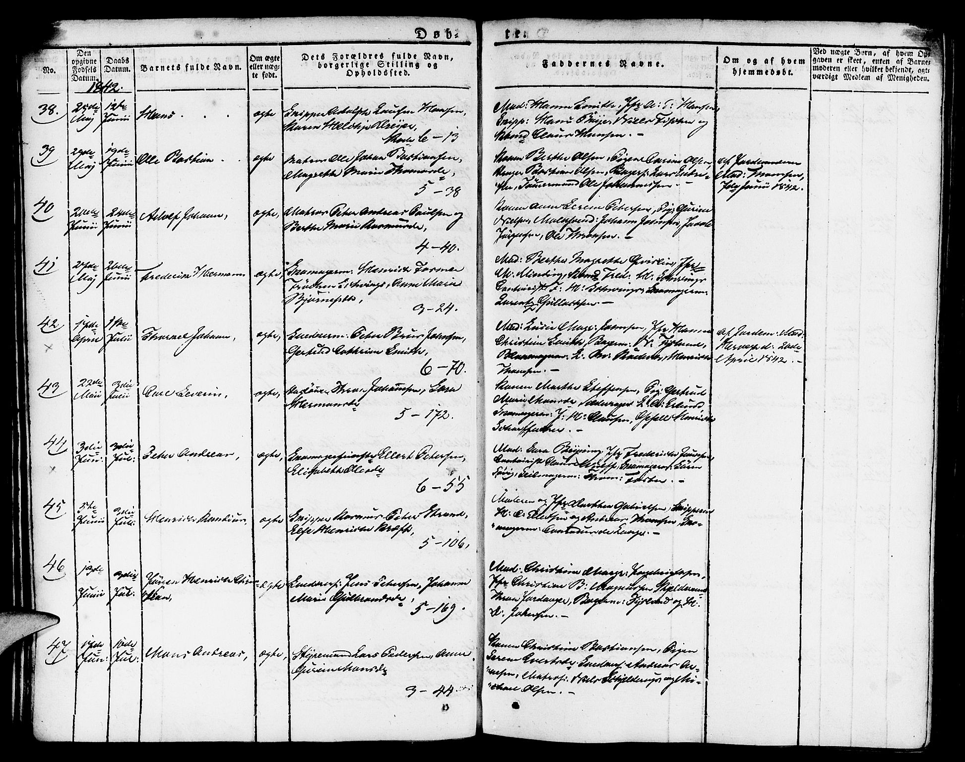 Nykirken Sokneprestembete, AV/SAB-A-77101/H/Haa/L0012: Parish register (official) no. A 12, 1821-1844, p. 135