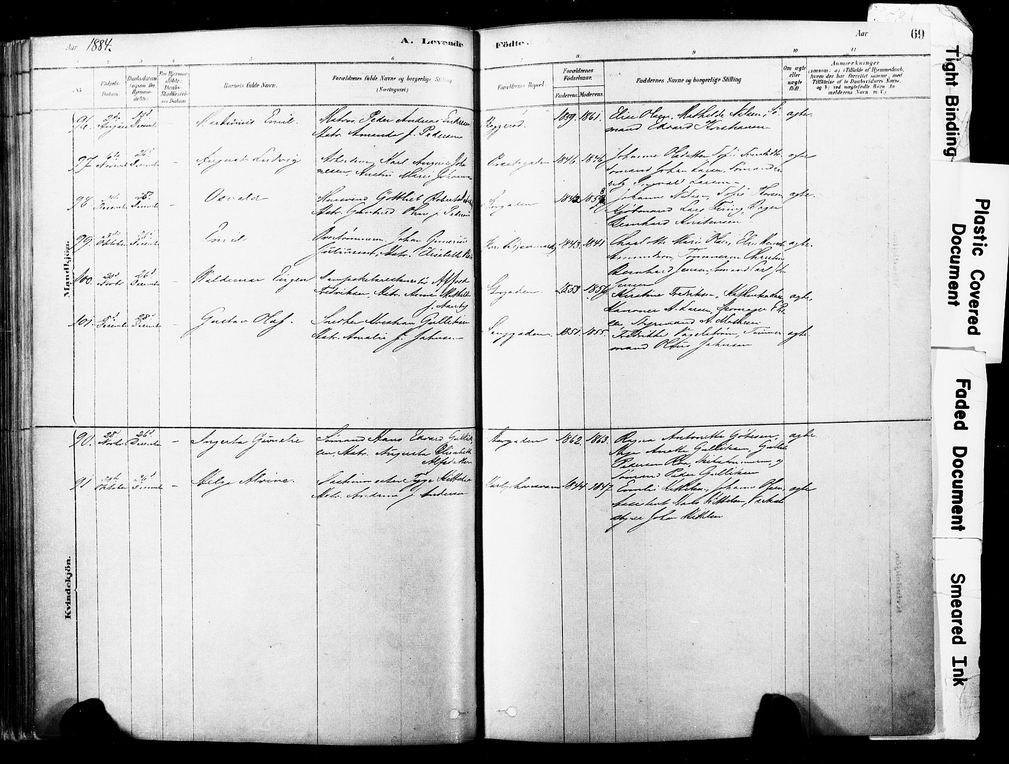 Horten kirkebøker, AV/SAKO-A-348/F/Fa/L0003: Parish register (official) no. 3, 1878-1887, p. 69