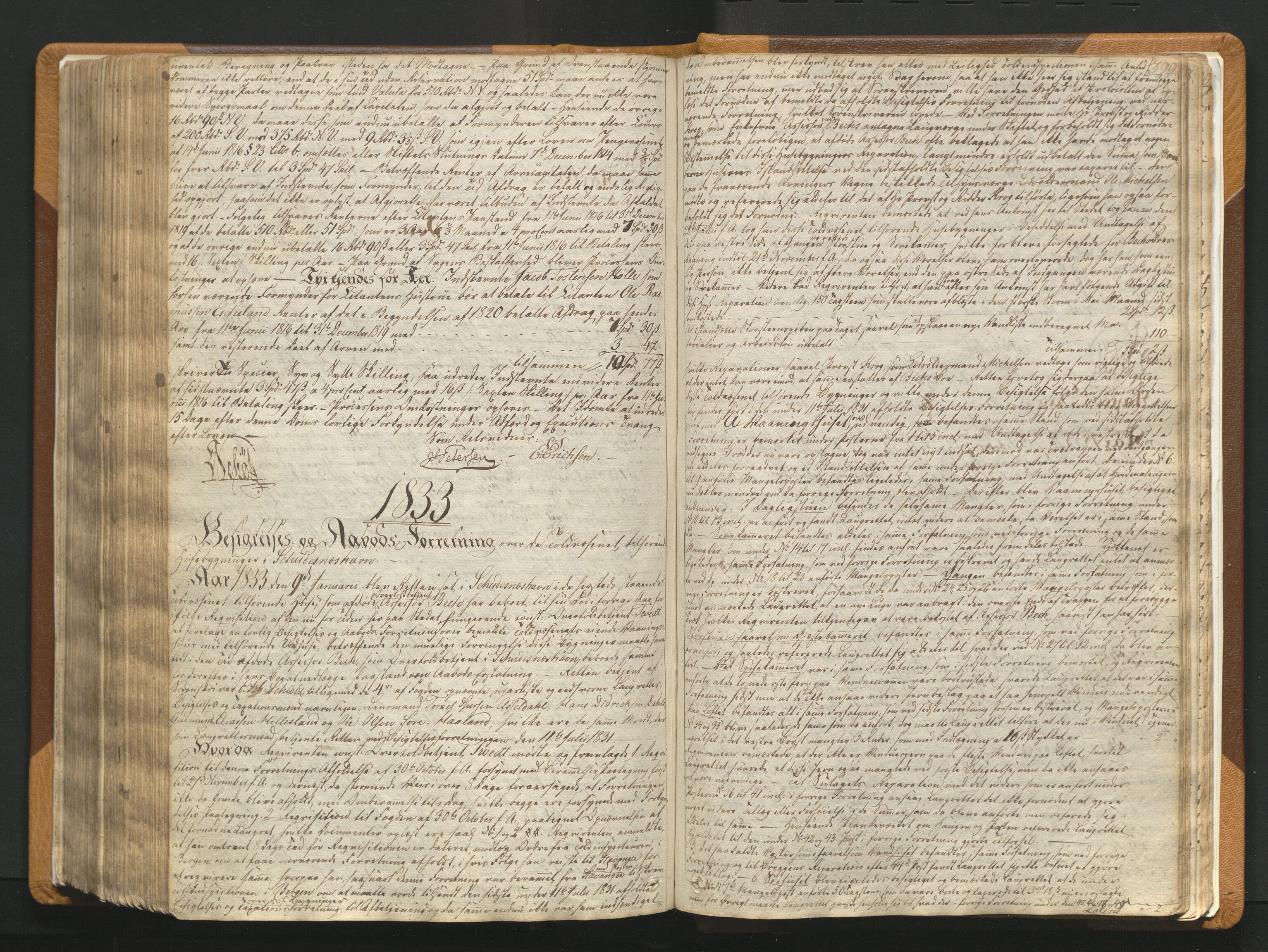 Karmsund sorenskriveri, AV/SAST-A-100311/01/I/IA/IAB/L0002: TINGBOK, 1822-1833, p. 398b-399a