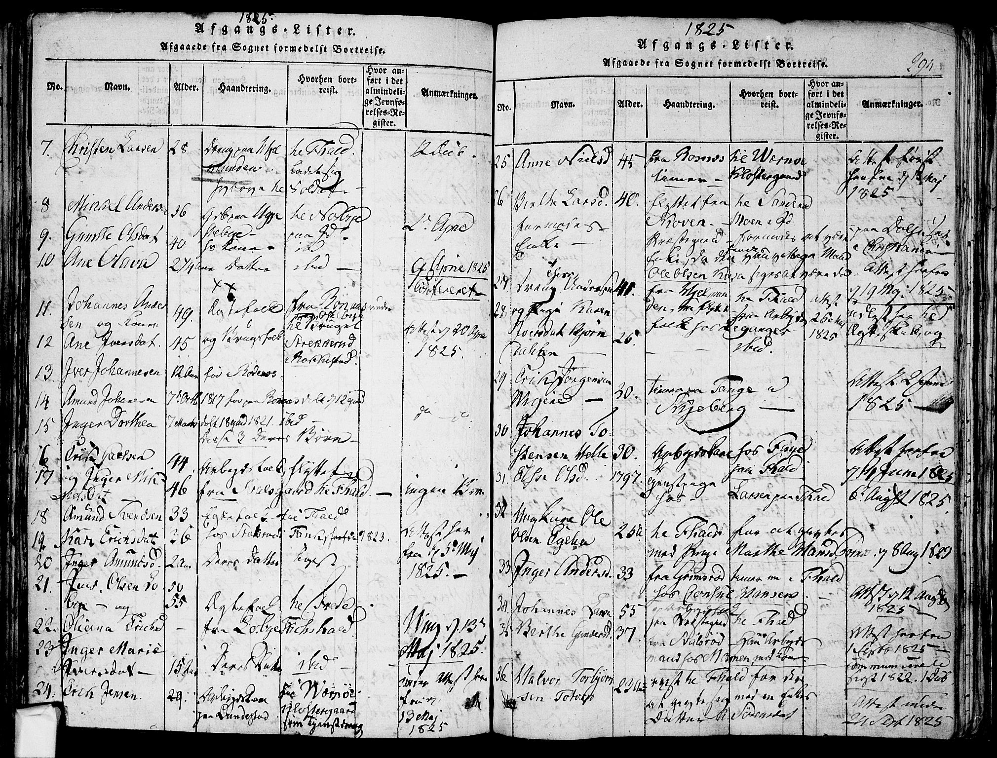 Berg prestekontor Kirkebøker, SAO/A-10902/F/Fa/L0002: Parish register (official) no. I 2, 1815-1831, p. 294
