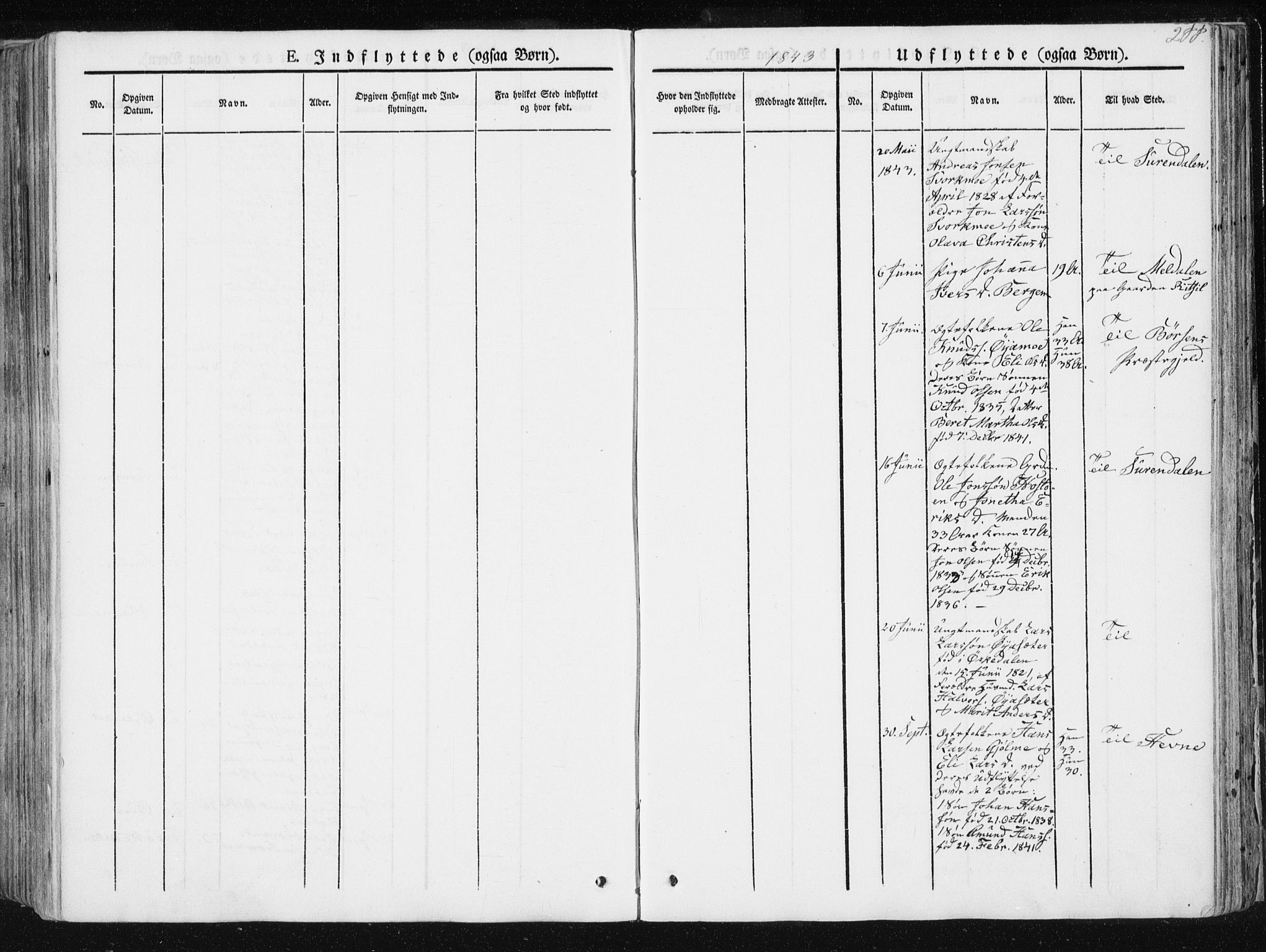 Ministerialprotokoller, klokkerbøker og fødselsregistre - Sør-Trøndelag, AV/SAT-A-1456/668/L0805: Parish register (official) no. 668A05, 1840-1853, p. 288