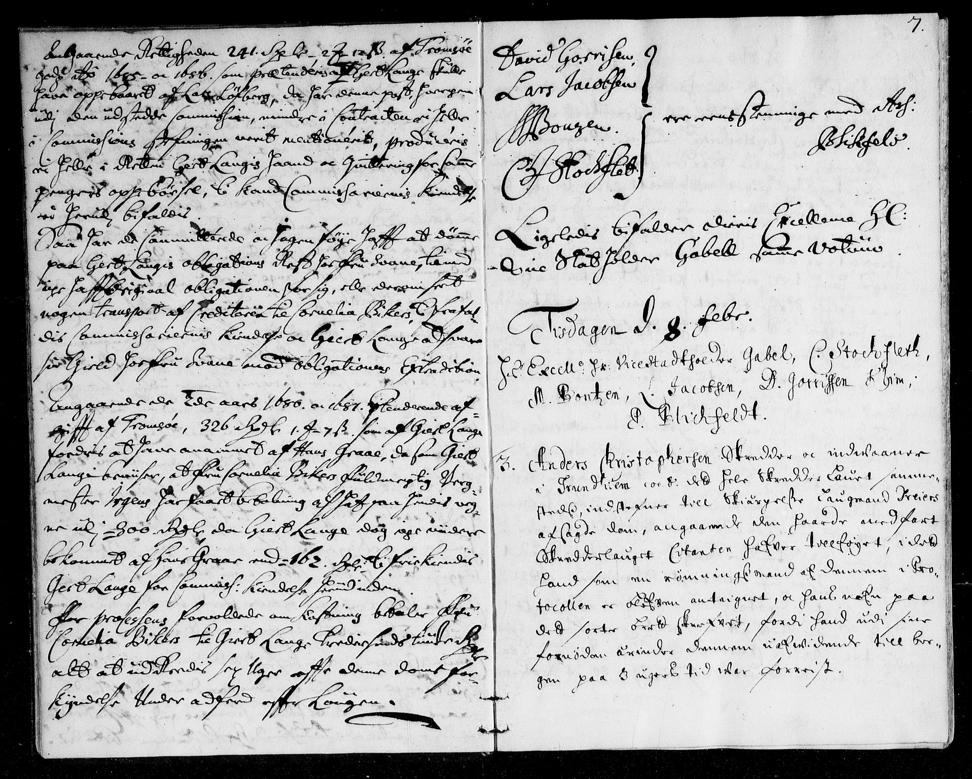Overhoffretten 1667-1797, AV/RA-EA-2884/Ac/L0136: Voteringsprotokoll, 1701, p. 6b-7a