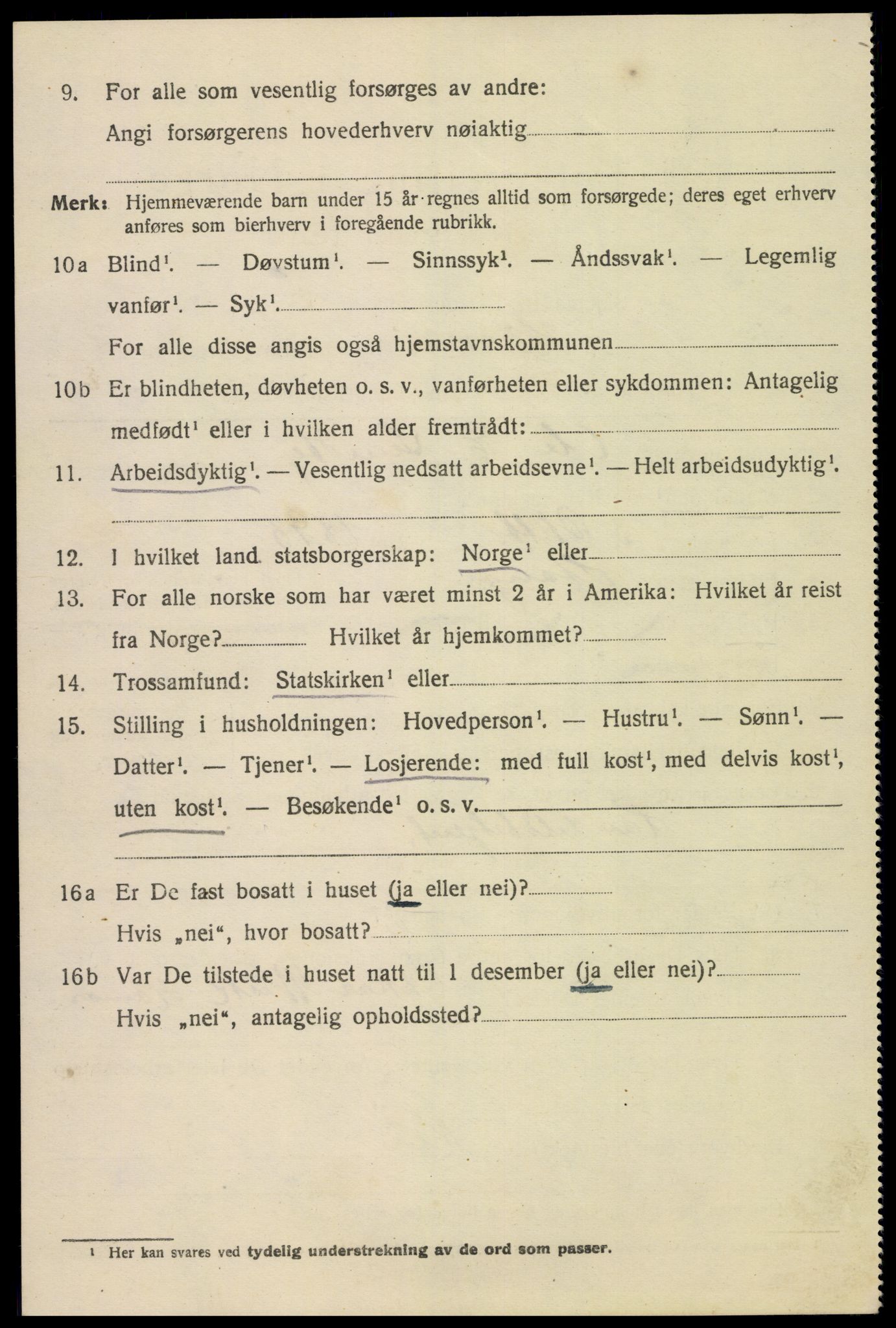 SAH, 1920 census for Hamar, 1920, p. 8820