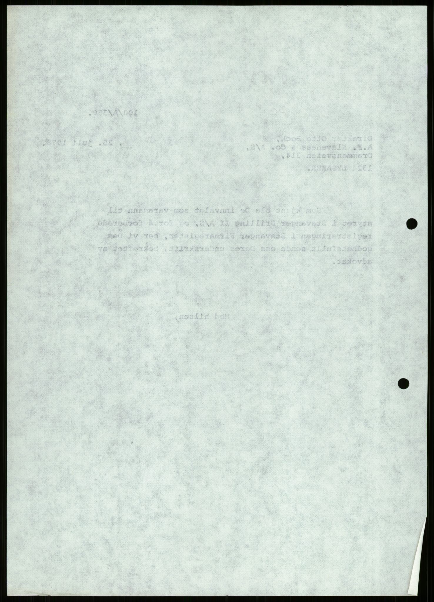 Pa 1503 - Stavanger Drilling AS, AV/SAST-A-101906/D/L0007: Korrespondanse og saksdokumenter, 1974-1981, p. 1242