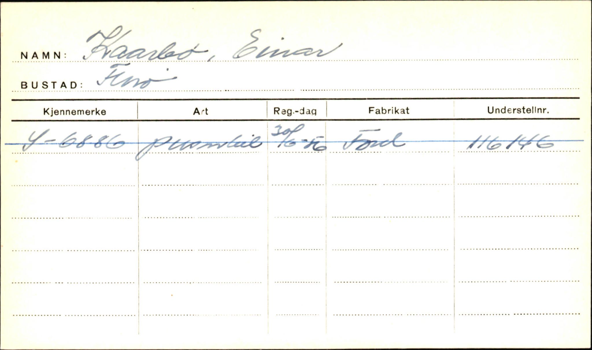 Statens vegvesen, Sogn og Fjordane vegkontor, AV/SAB-A-5301/4/F/L0001B: Eigarregister Fjordane til 1.6.1961, 1930-1961, p. 380