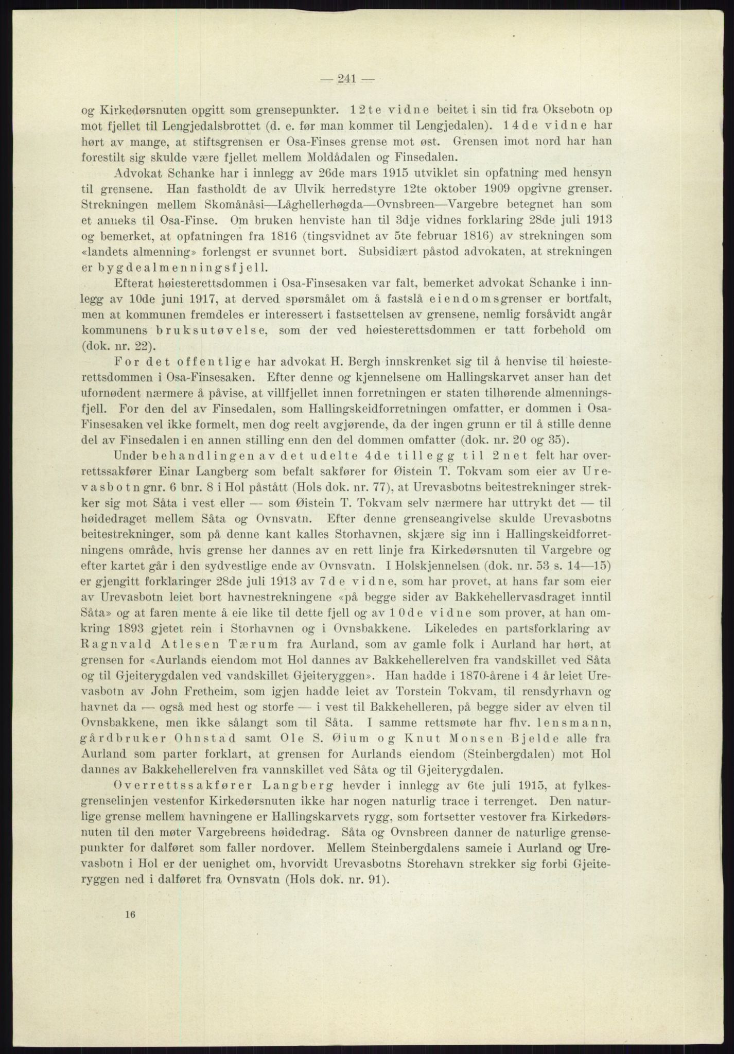 Høyfjellskommisjonen, AV/RA-S-1546/X/Xa/L0001: Nr. 1-33, 1909-1953, p. 847