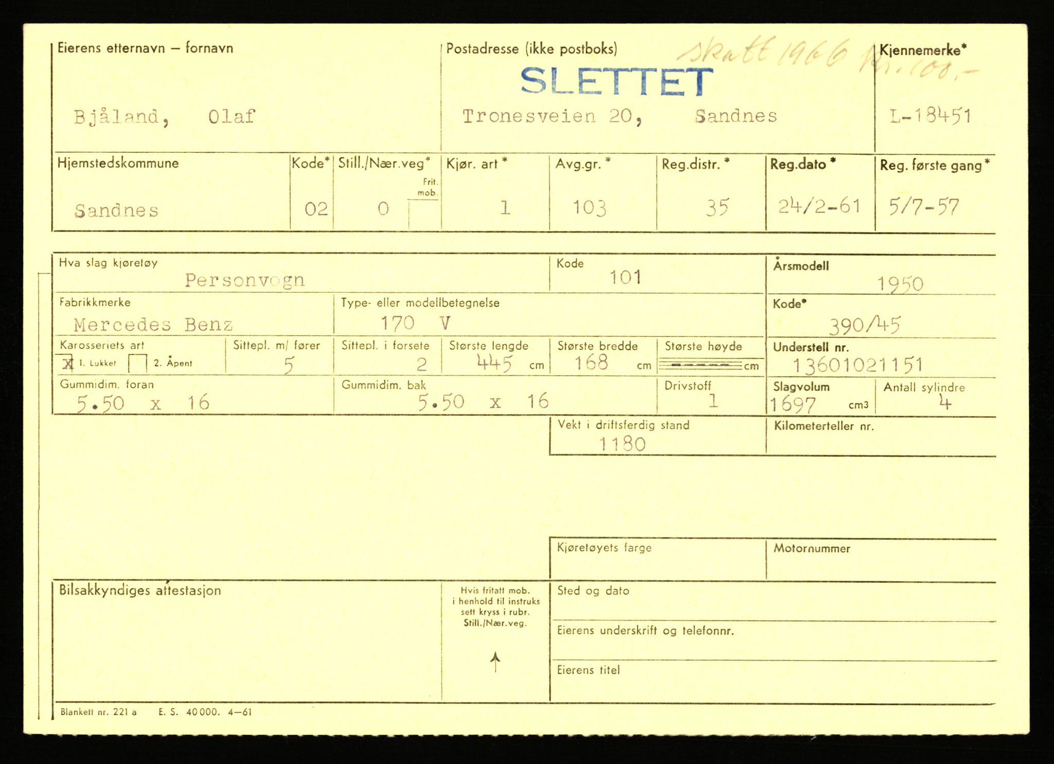 Stavanger trafikkstasjon, AV/SAST-A-101942/0/F/L0033: L-18150 - L-18599, 1930-1971, p. 1405