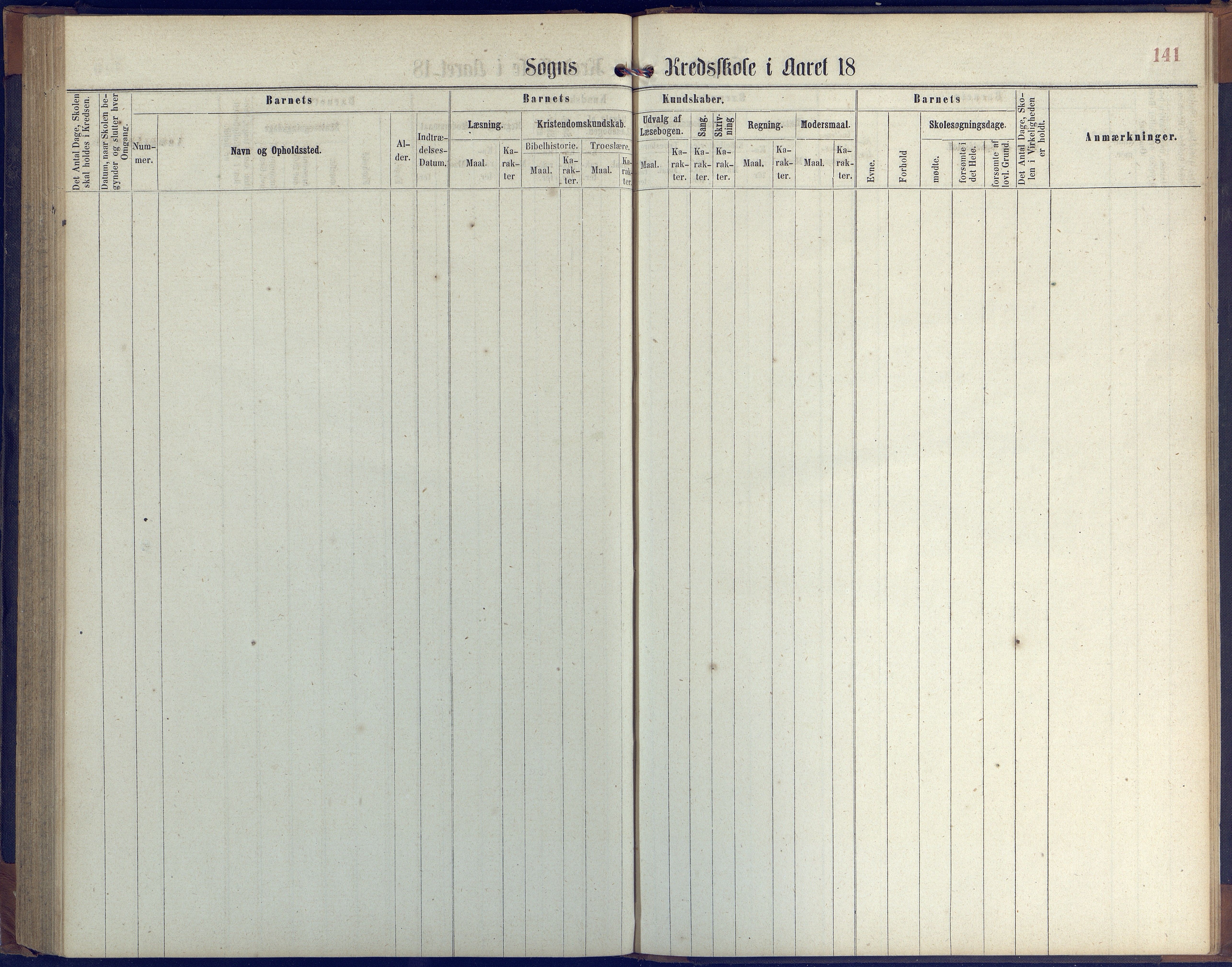 Hisøy kommune frem til 1991, AAKS/KA0922-PK/31/L0004: Skoleprotokoll, 1863-1887, p. 141