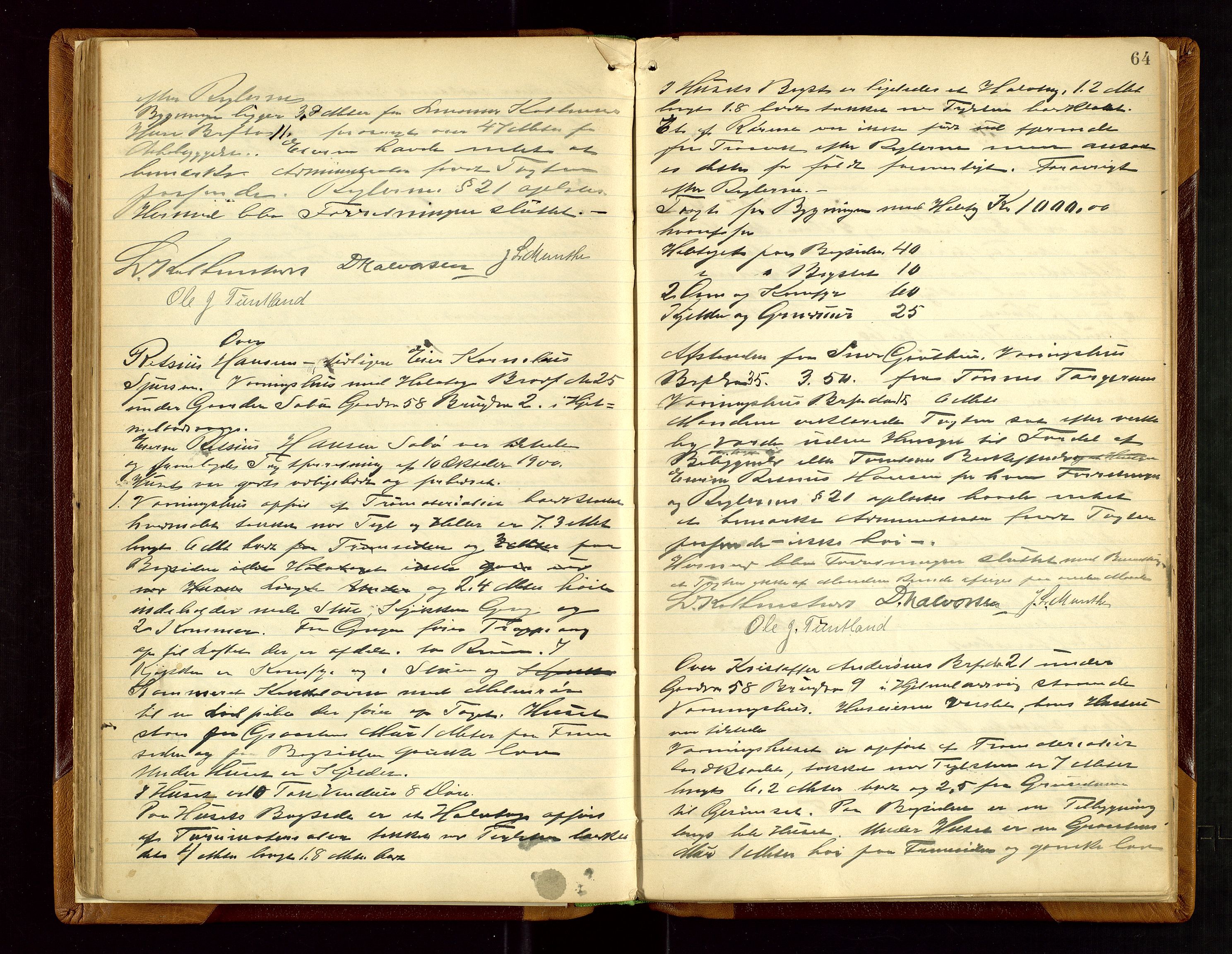 Hjelmeland lensmannskontor, AV/SAST-A-100439/Goa/L0002: Branntakstprotokoll, 1892-1943, p. 63b-64a