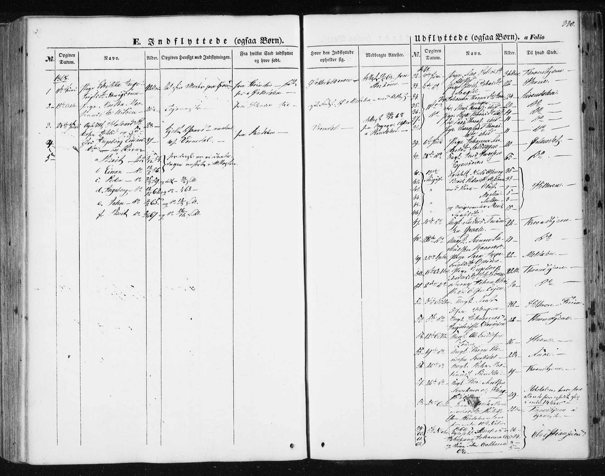Ministerialprotokoller, klokkerbøker og fødselsregistre - Sør-Trøndelag, SAT/A-1456/668/L0806: Parish register (official) no. 668A06, 1854-1869, p. 330