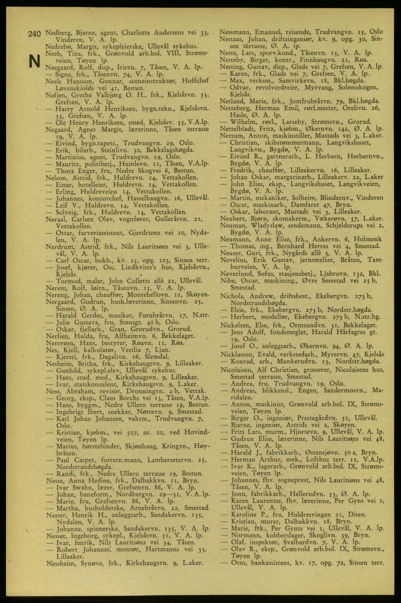 Aker adressebok/adressekalender, PUBL/001/A/006: Aker adressebok, 1937-1938, p. 240