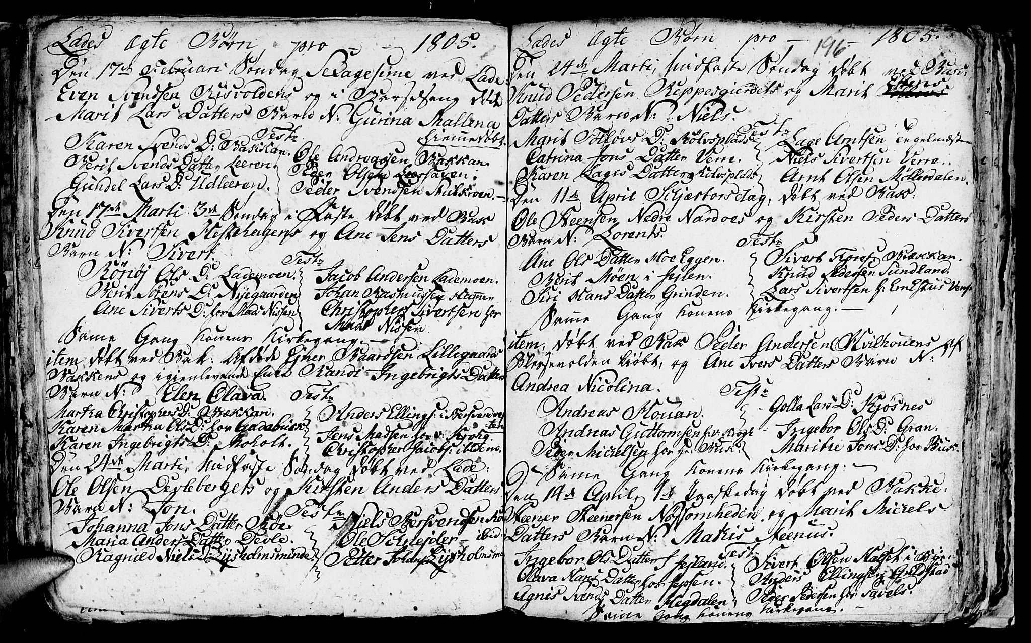 Ministerialprotokoller, klokkerbøker og fødselsregistre - Sør-Trøndelag, SAT/A-1456/606/L0305: Parish register (copy) no. 606C01, 1757-1819, p. 196