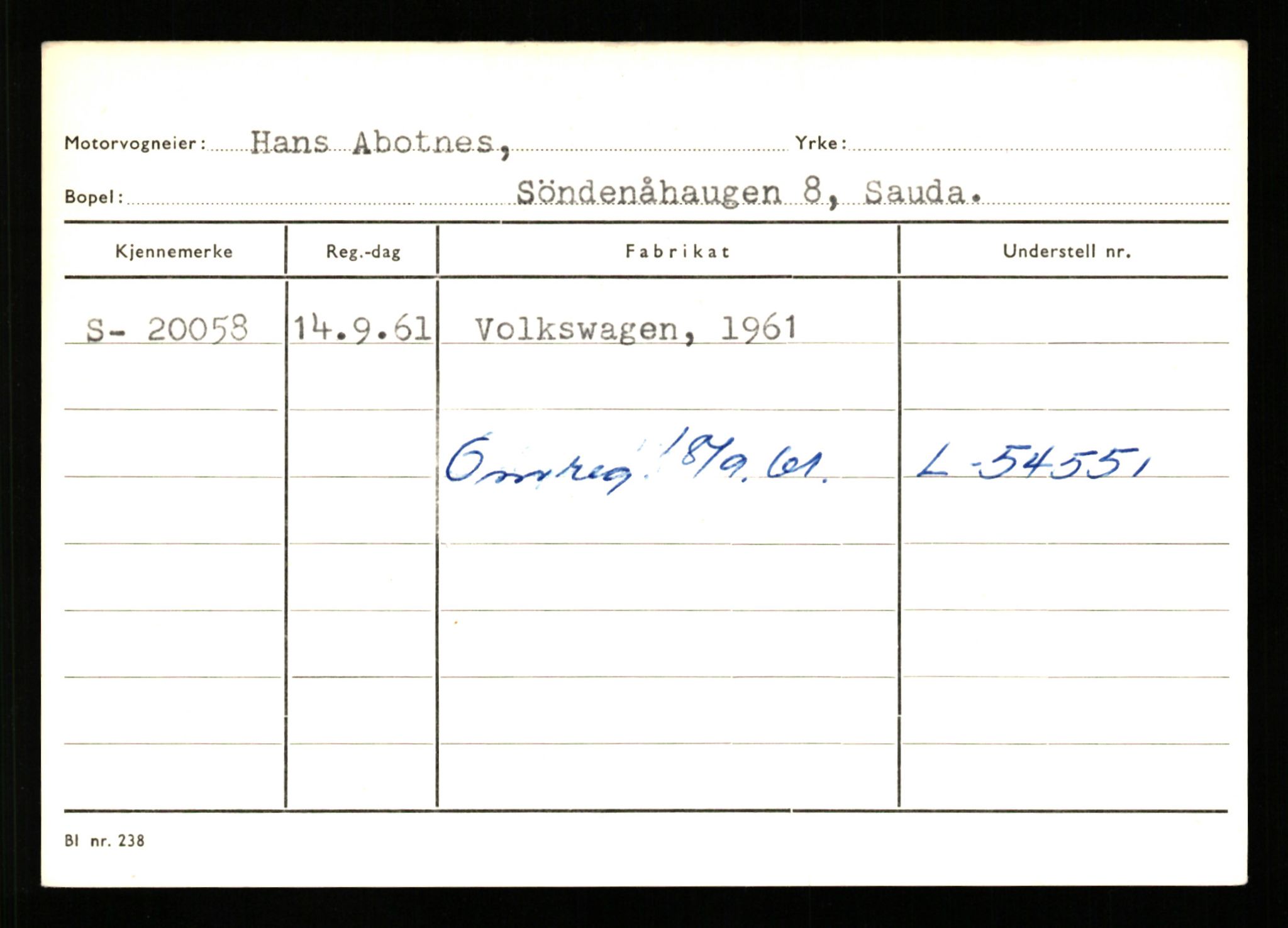 Stavanger trafikkstasjon, AV/SAST-A-101942/0/G/L0004: Registreringsnummer: 15497 - 22957, 1930-1971, p. 2024