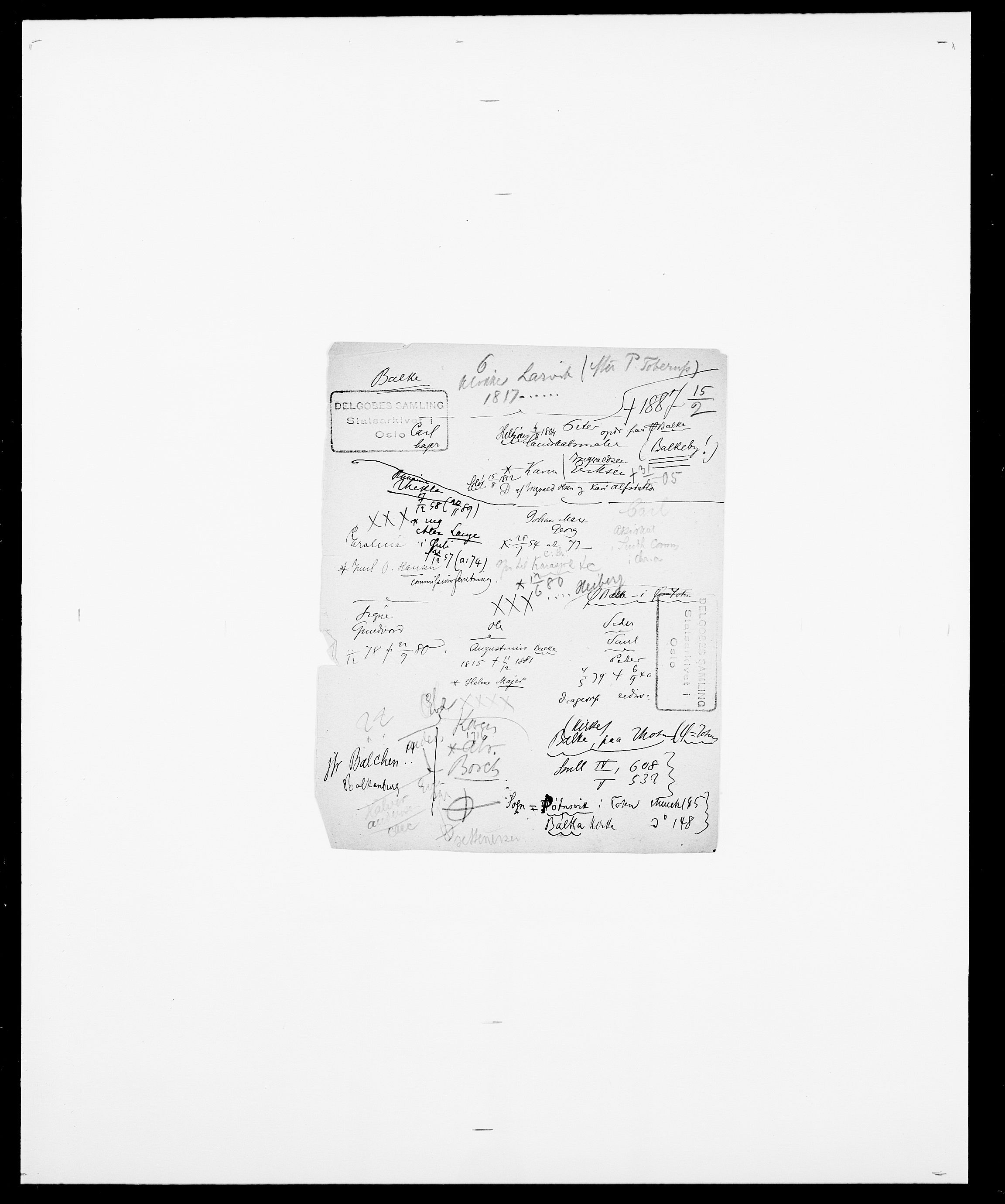 Delgobe, Charles Antoine - samling, AV/SAO-PAO-0038/D/Da/L0003: Barca - Bergen, p. 176
