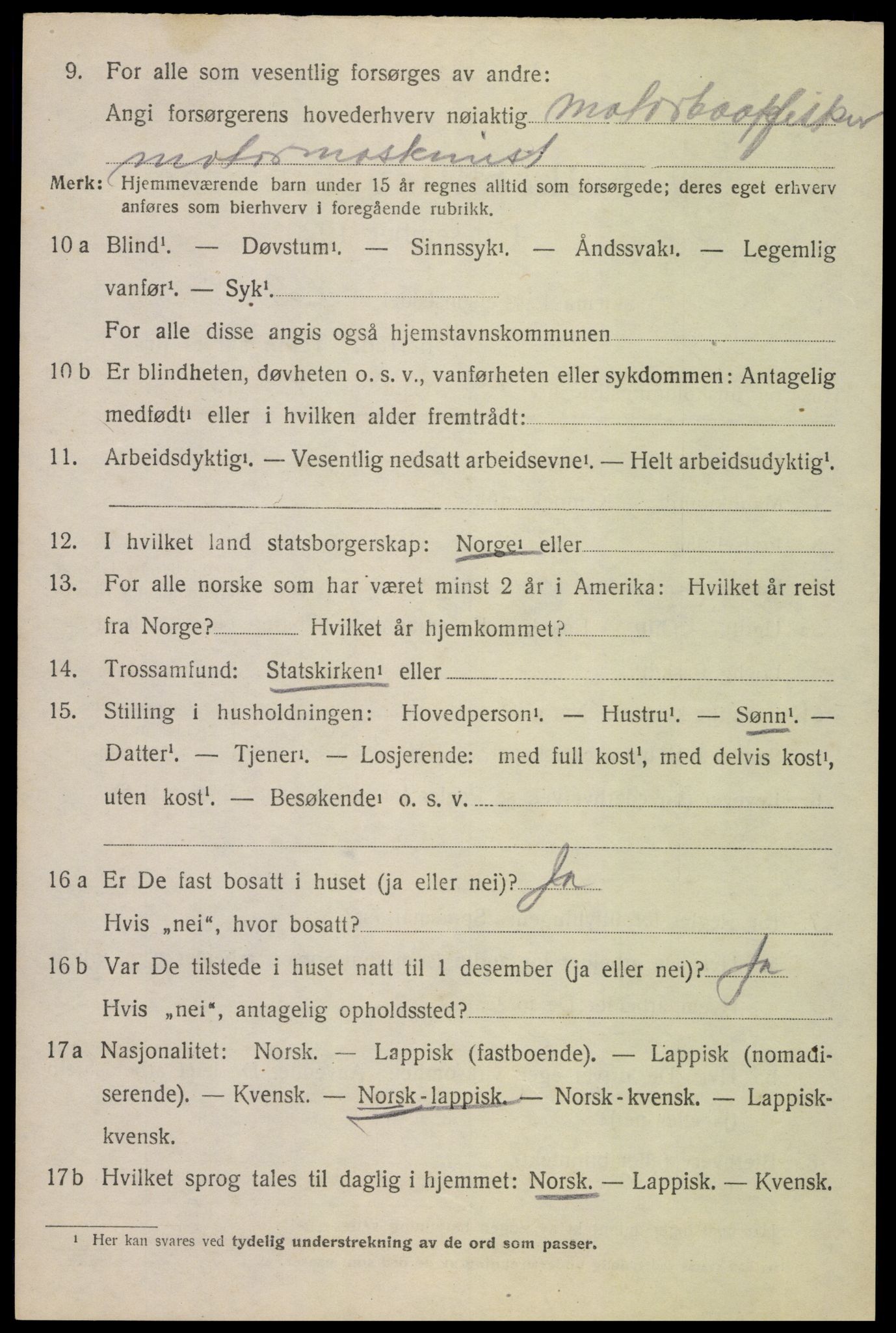 SAT, 1920 census for Øksnes, 1920, p. 3781