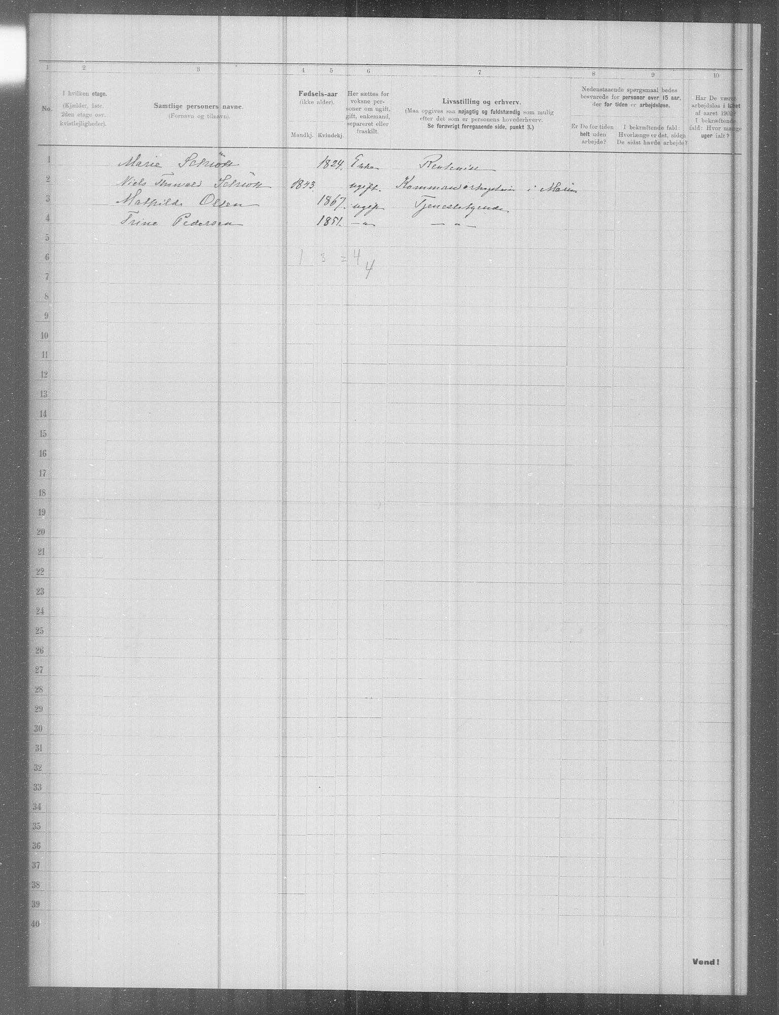 OBA, Municipal Census 1902 for Kristiania, 1902, p. 10445