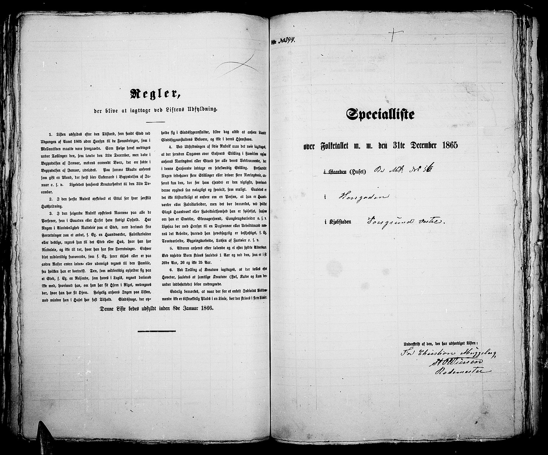 RA, 1865 census for Porsgrunn, 1865, p. 704