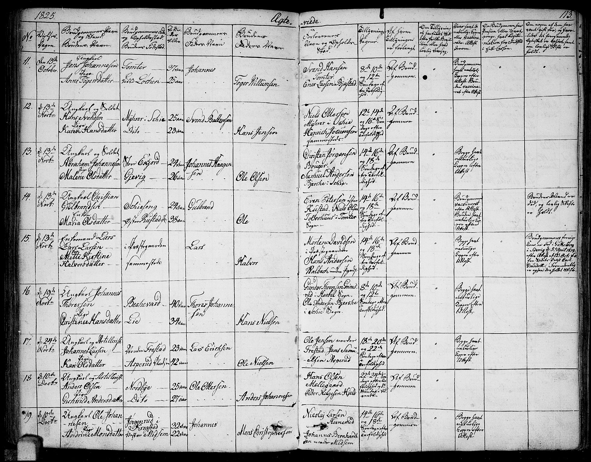 Kråkstad prestekontor Kirkebøker, SAO/A-10125a/F/Fa/L0004: Parish register (official) no. I 4, 1825-1837, p. 113