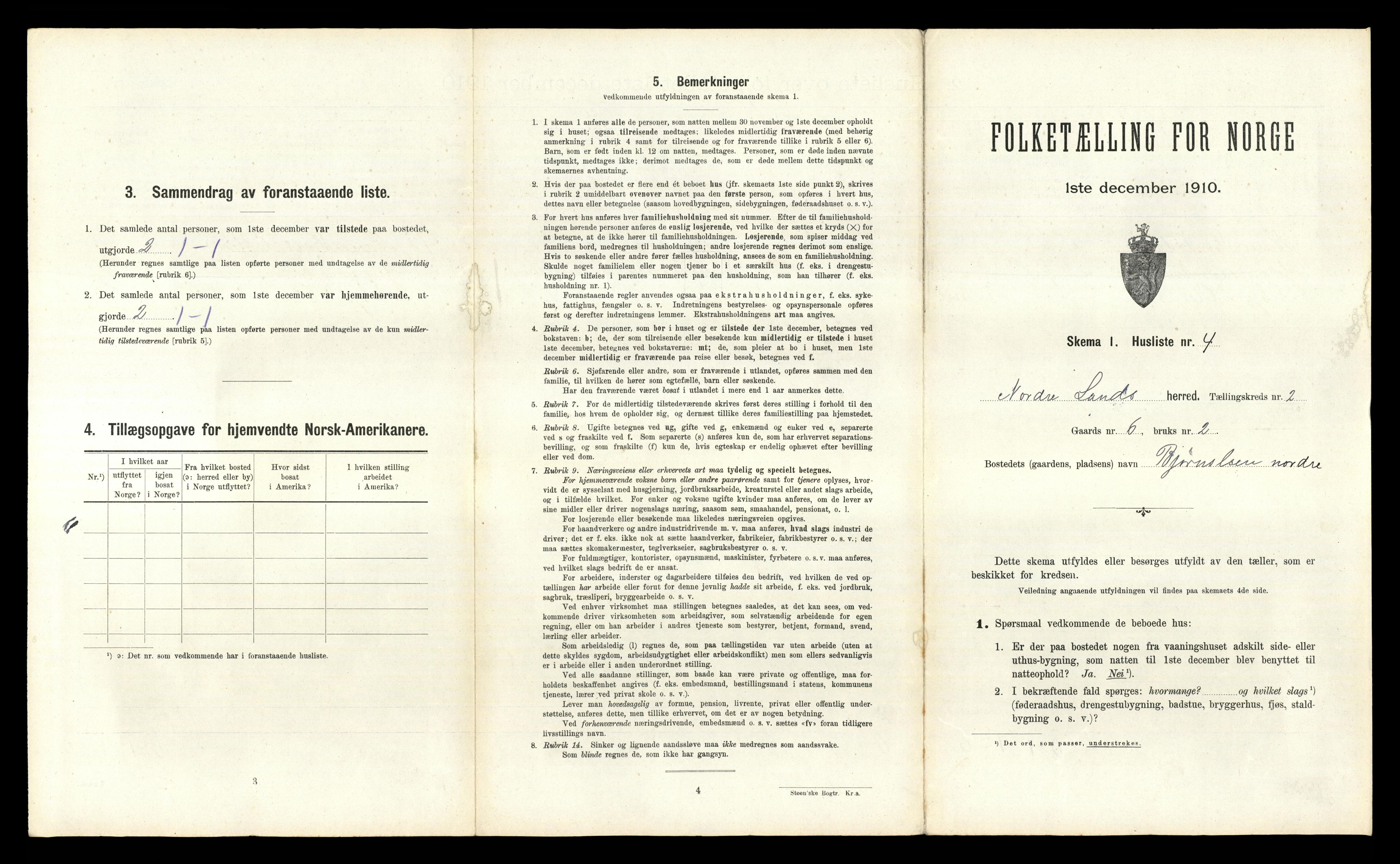 RA, 1910 census for Nordre Land, 1910, p. 177